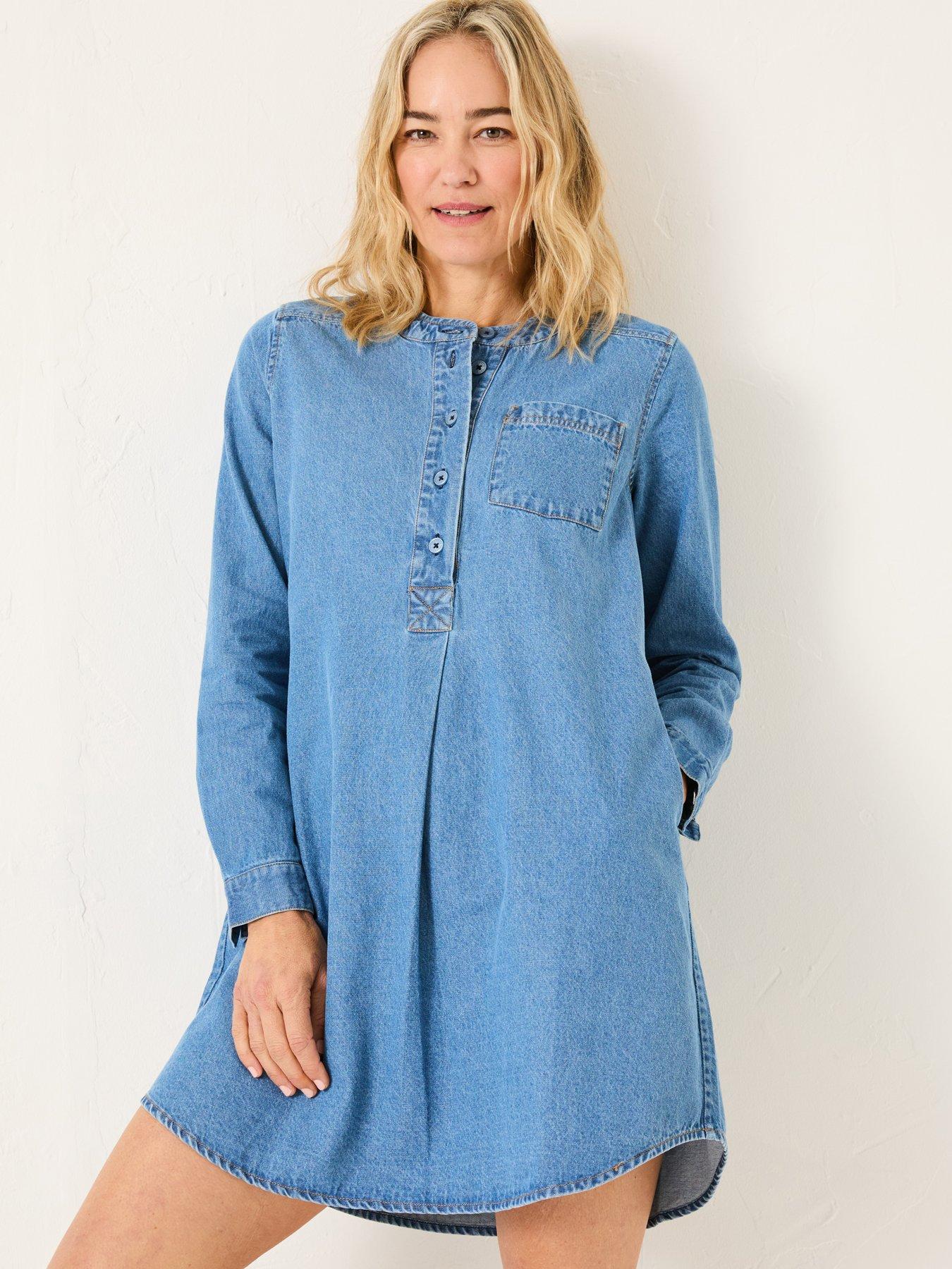 fatface-aida-denim-tunic-dress-blue