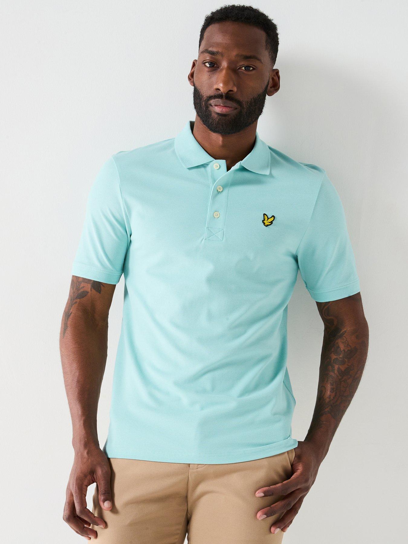 Image 1 of 5 of Lyle & Scott Plain Polo Shirt - Blue