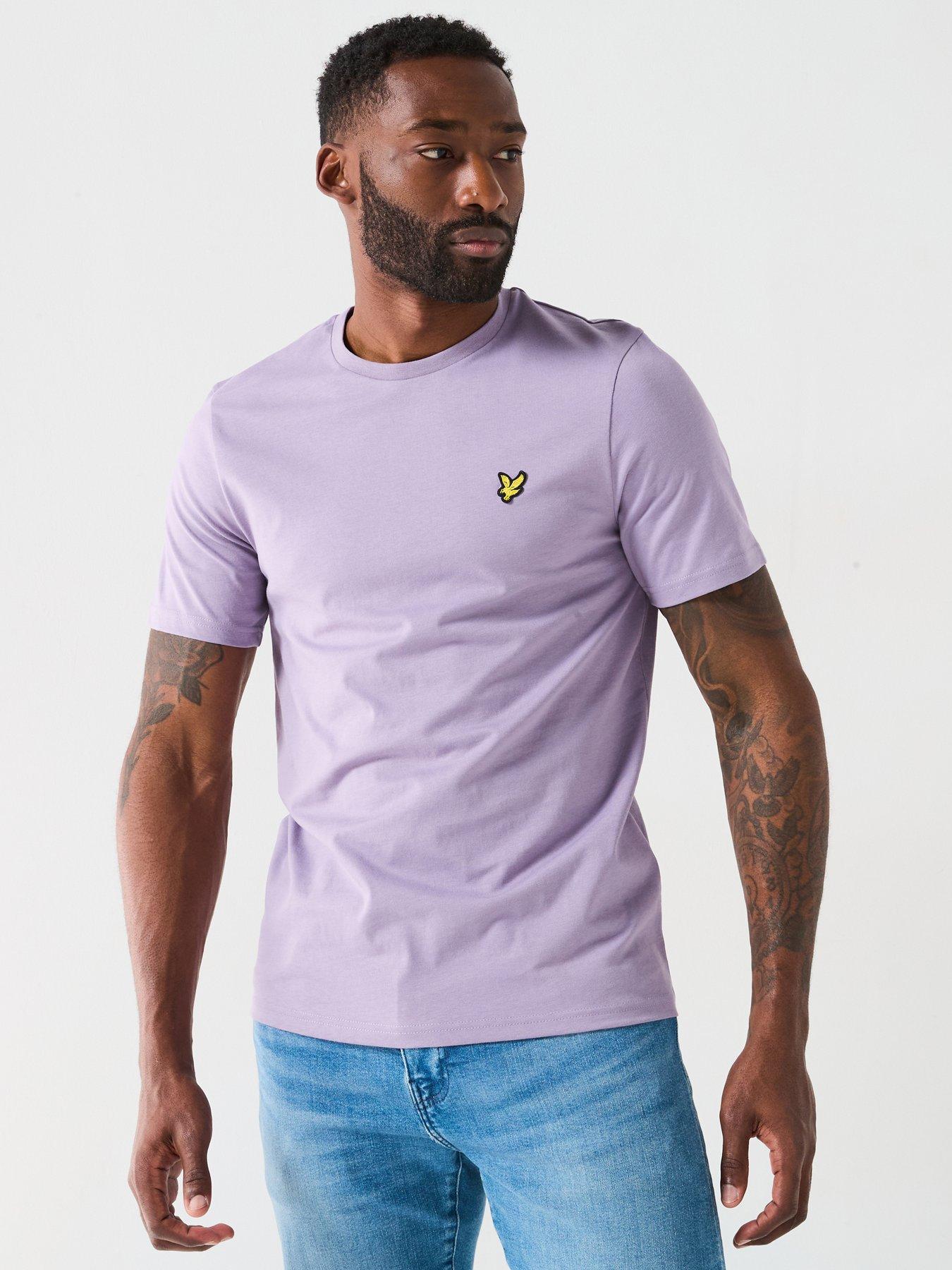  image of lyle-scott-plain-t-shirt-purple