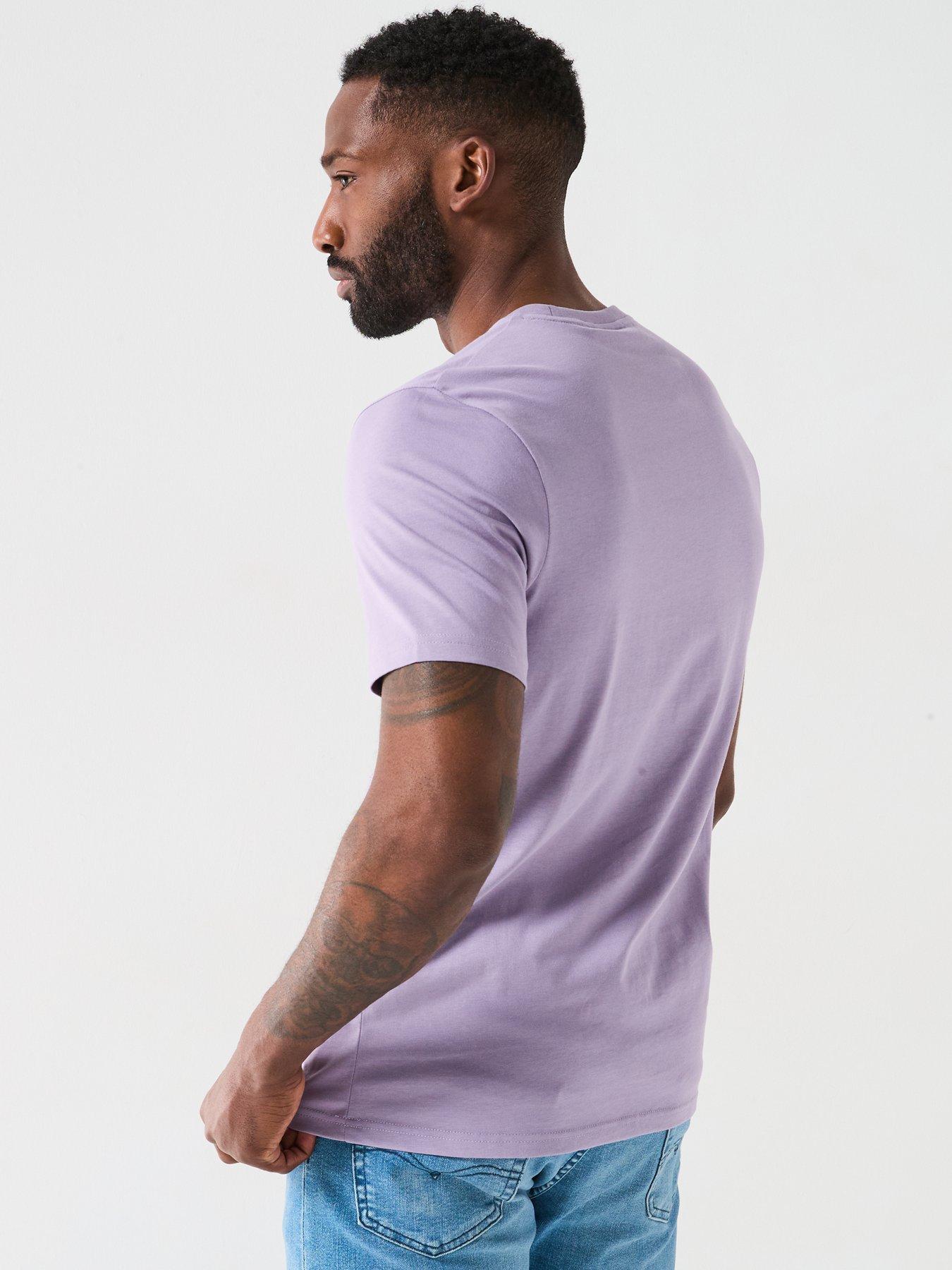  image of lyle-scott-plain-t-shirt-purple