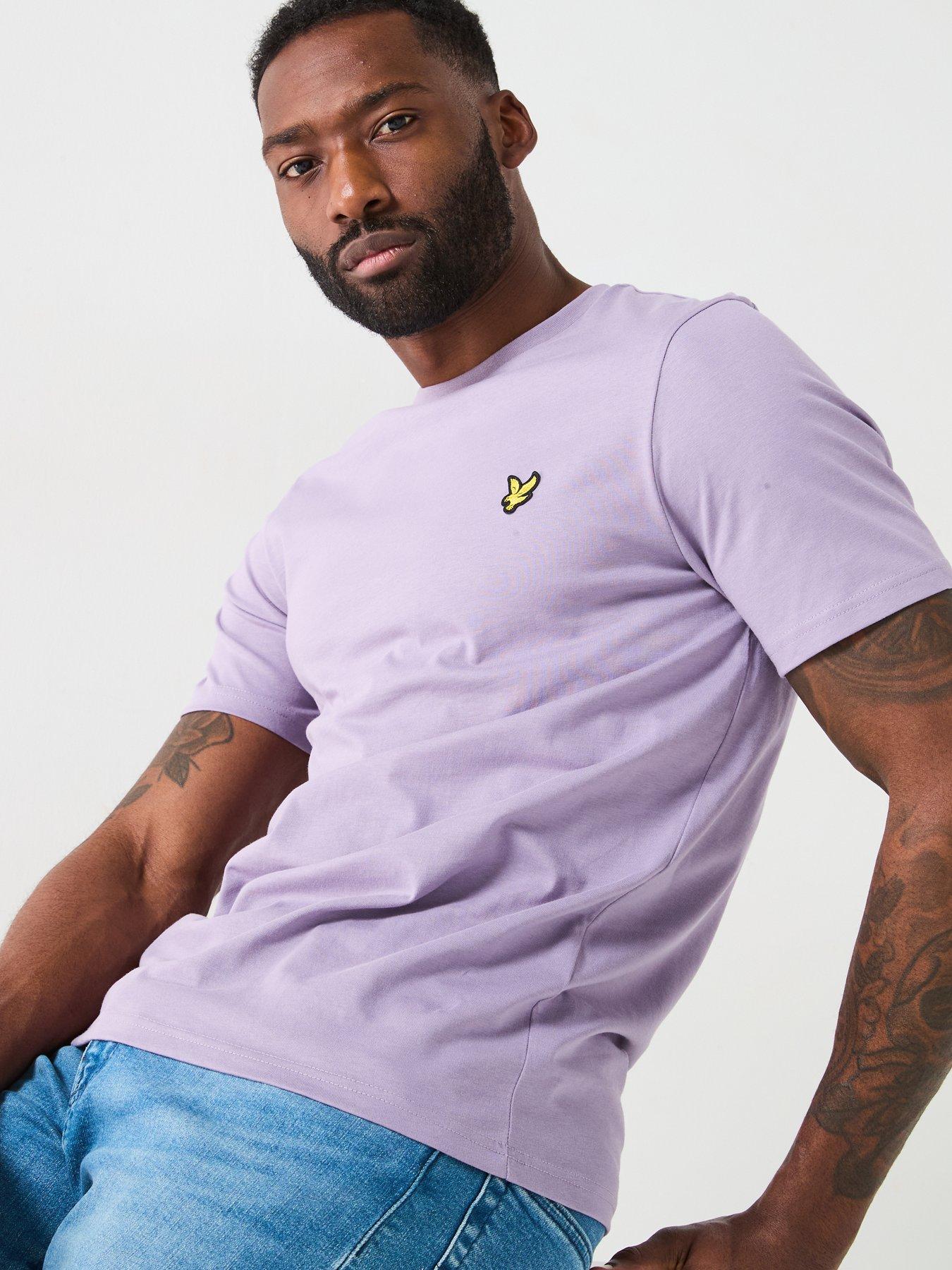  image of lyle-scott-plain-t-shirt-purple