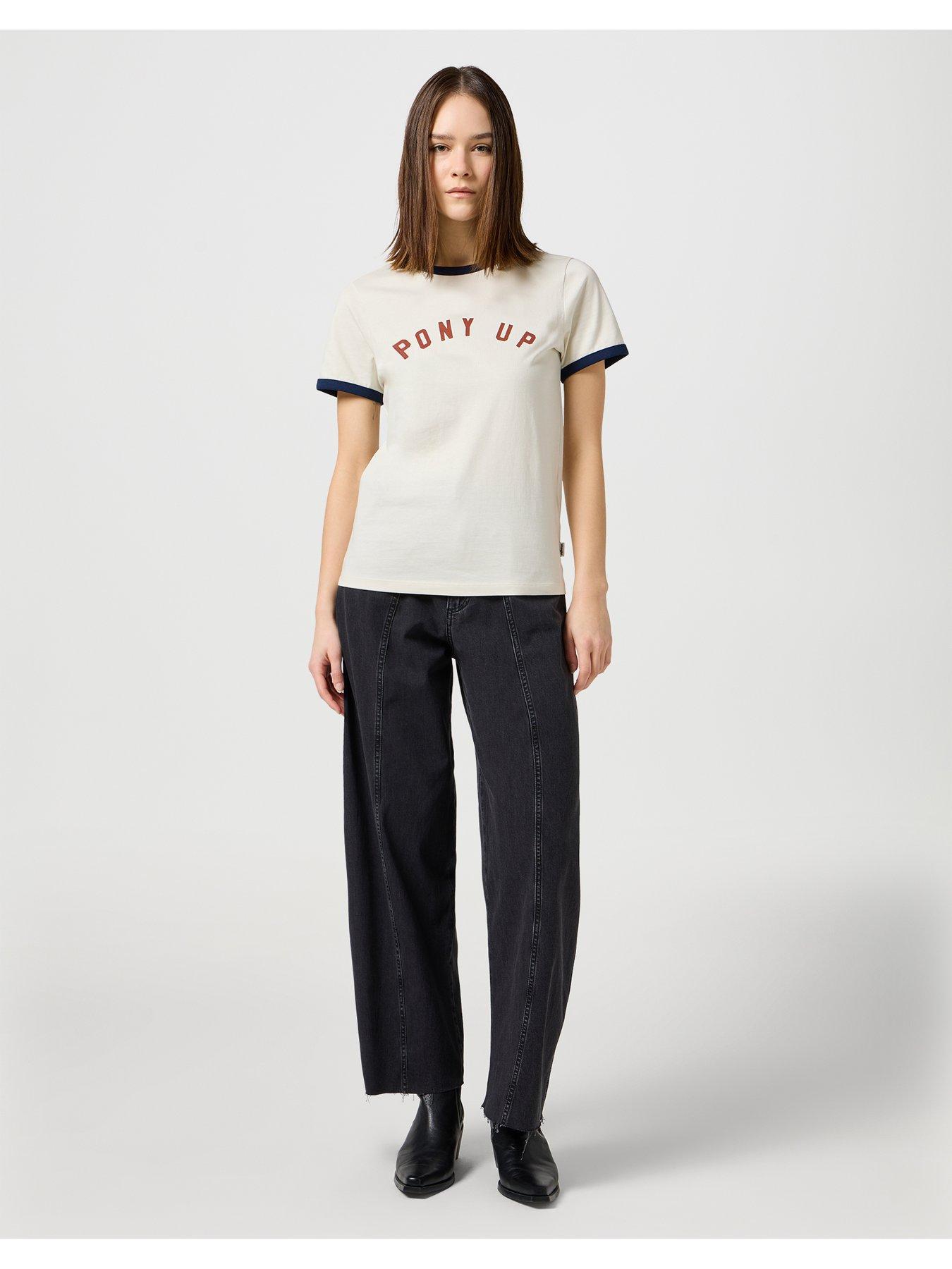  image of wrangler-ringer-tee--white