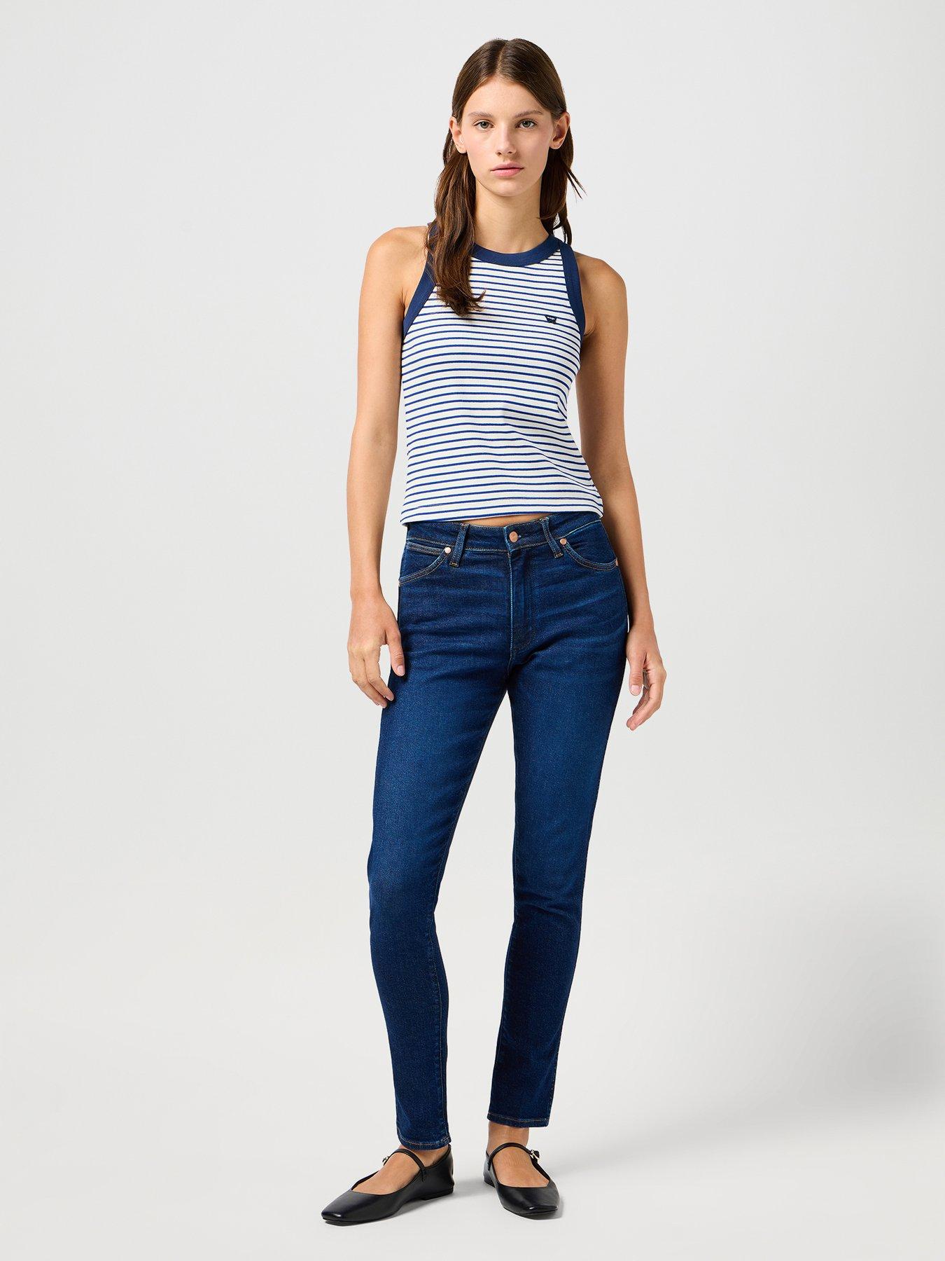  image of wrangler-ringer-tank--blue