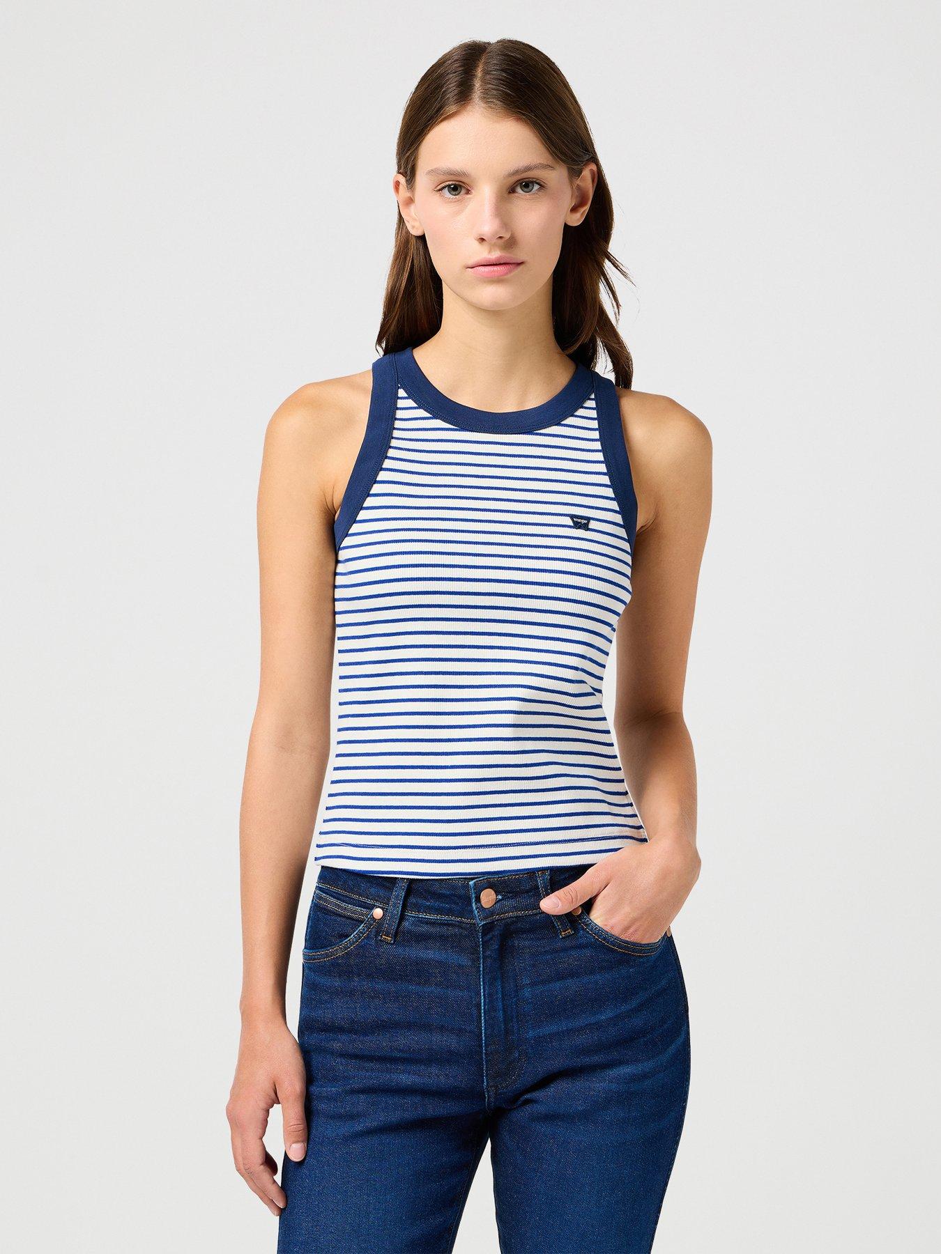  image of wrangler-ringer-tank--blue