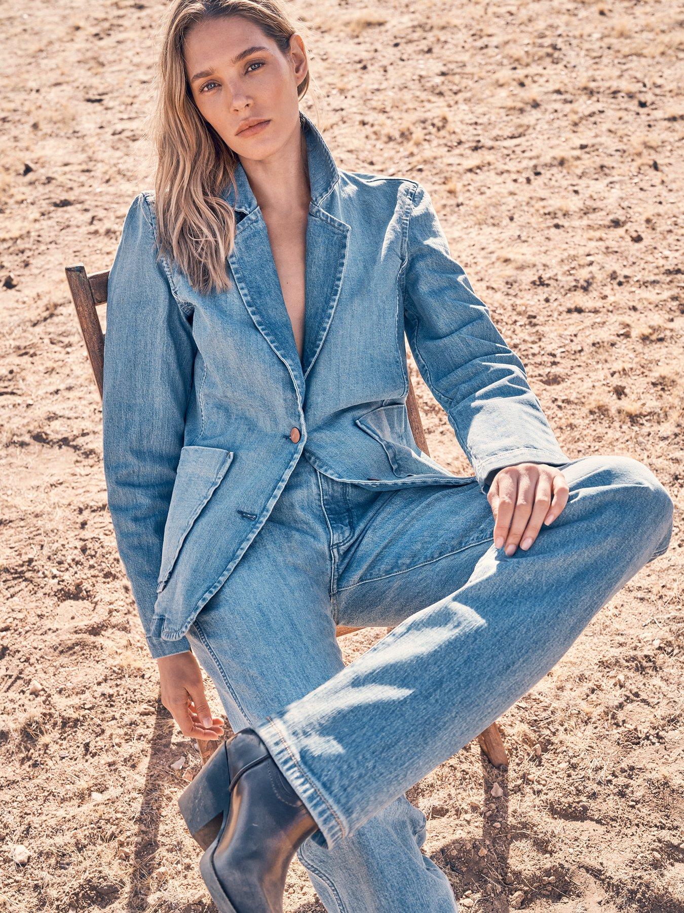 Wrangler Denim Blazer- Blue