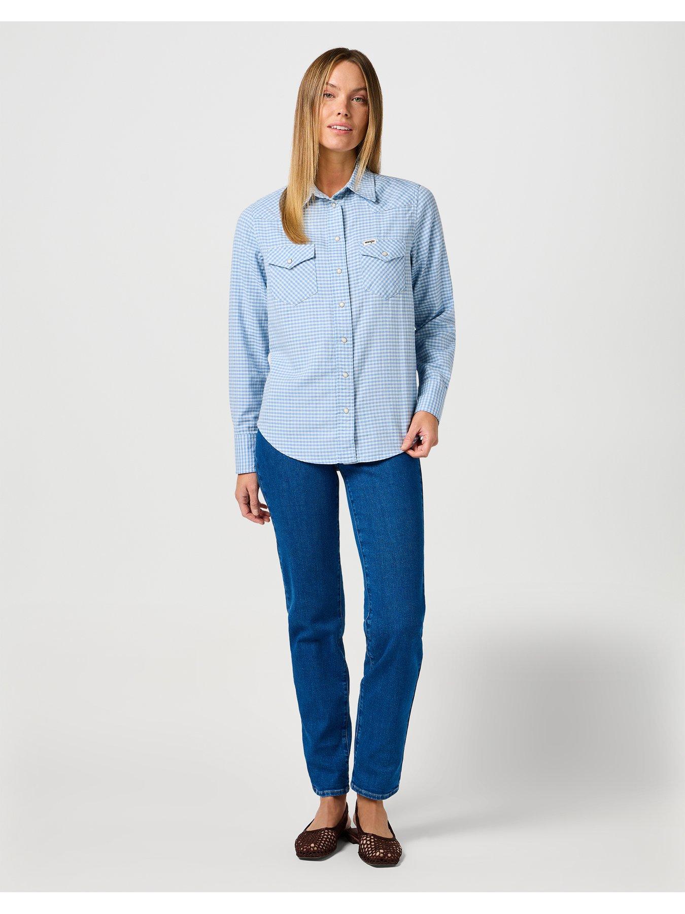  image of wrangler-straight-jeans-blue