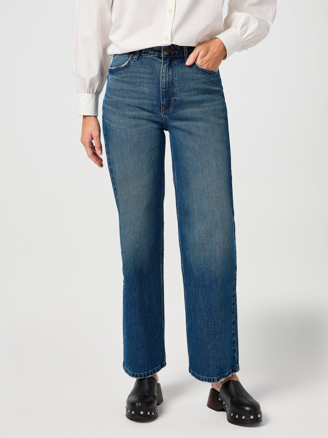  image of wrangler-loose-straight-jeans-blue