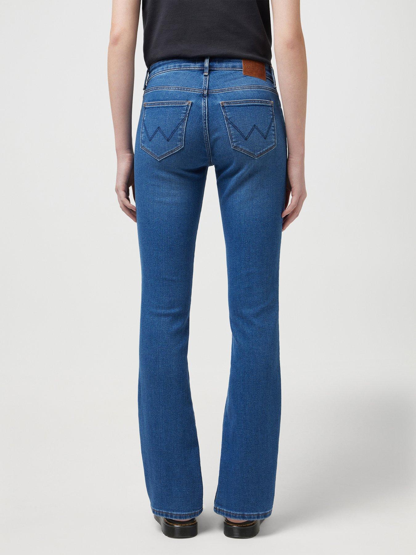  image of wrangler-bootcut-jeans-blue