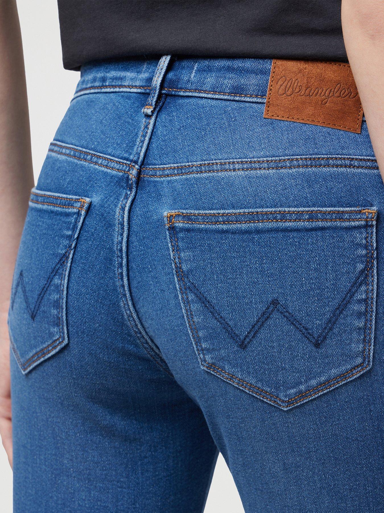  image of wrangler-bootcut-jeans-blue