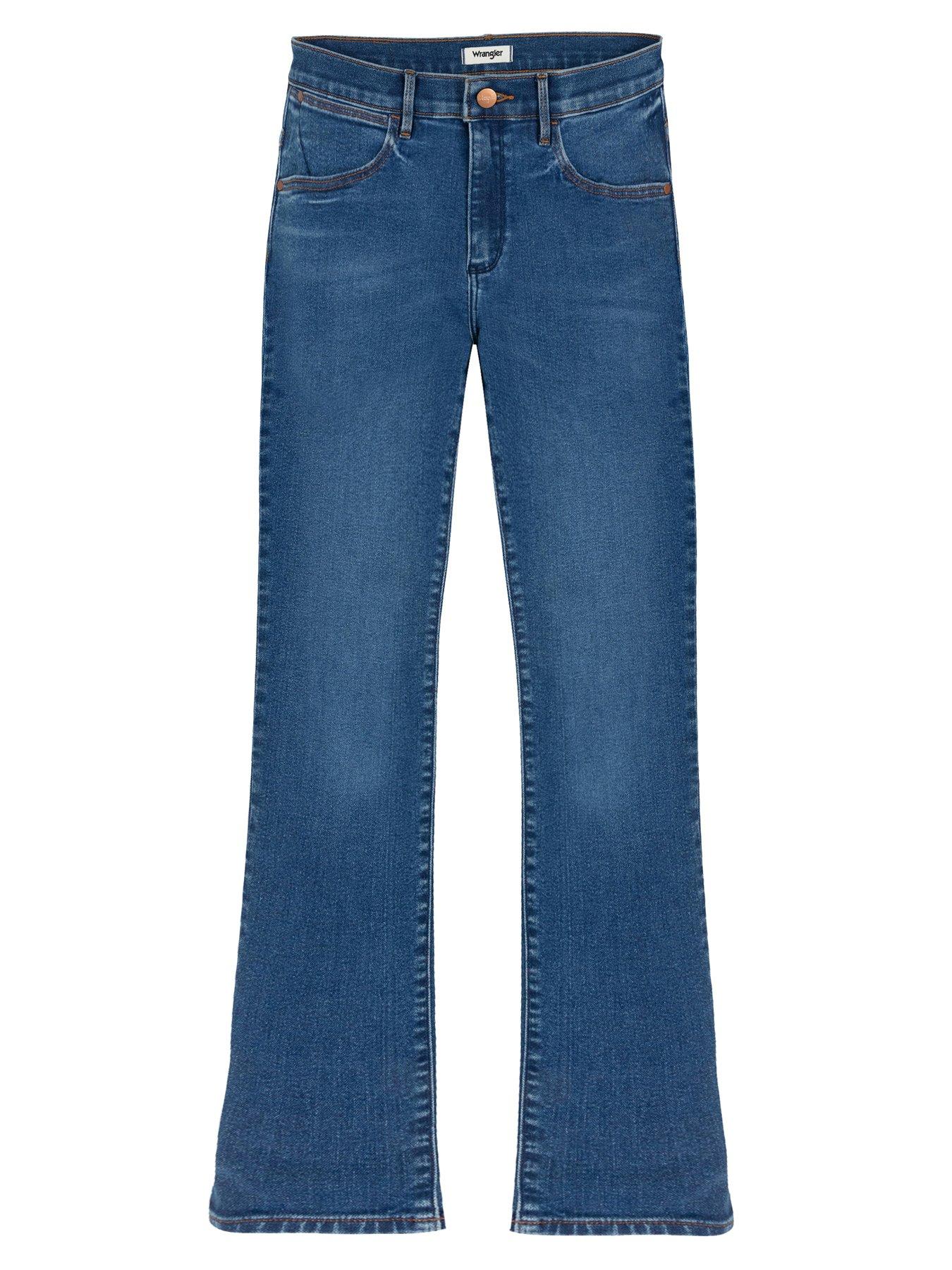  image of wrangler-bootcut-jeans-blue