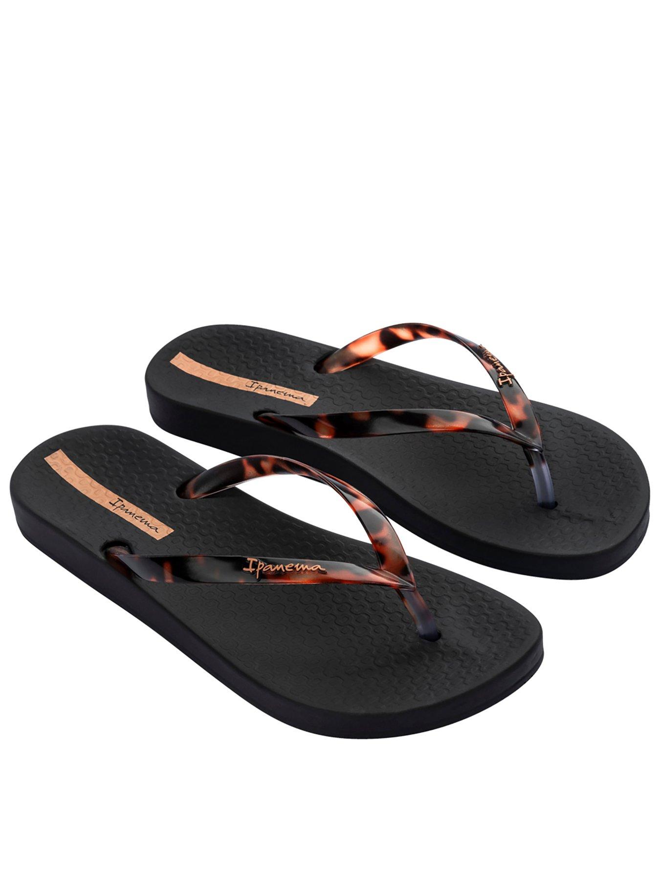 ipanema-tortoise-shell-print-flip-flop-black