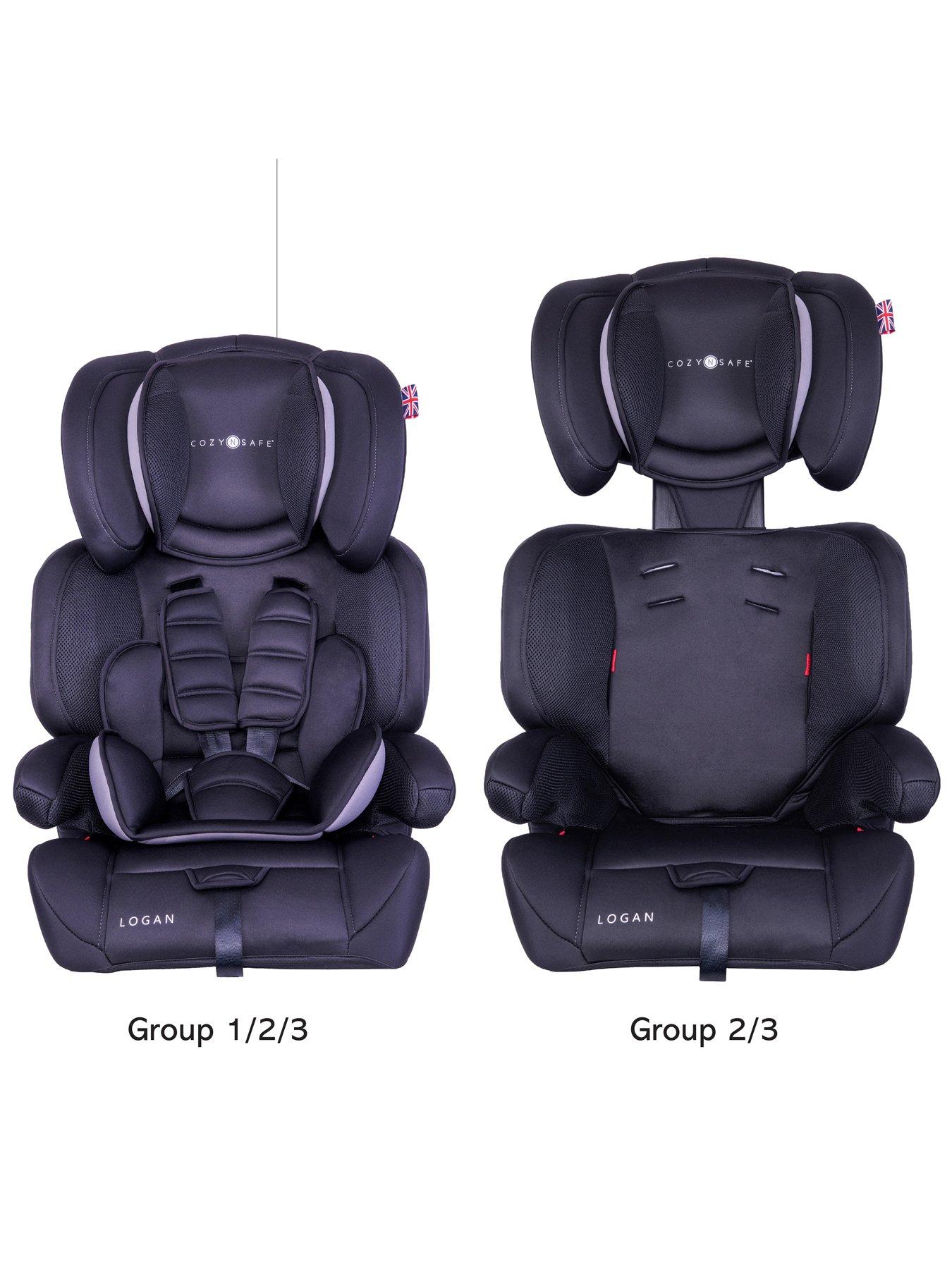 Image 3 of 6 of Cozy N Safe Logan Group 1/2/3 Child Car Seat - Black/Grey