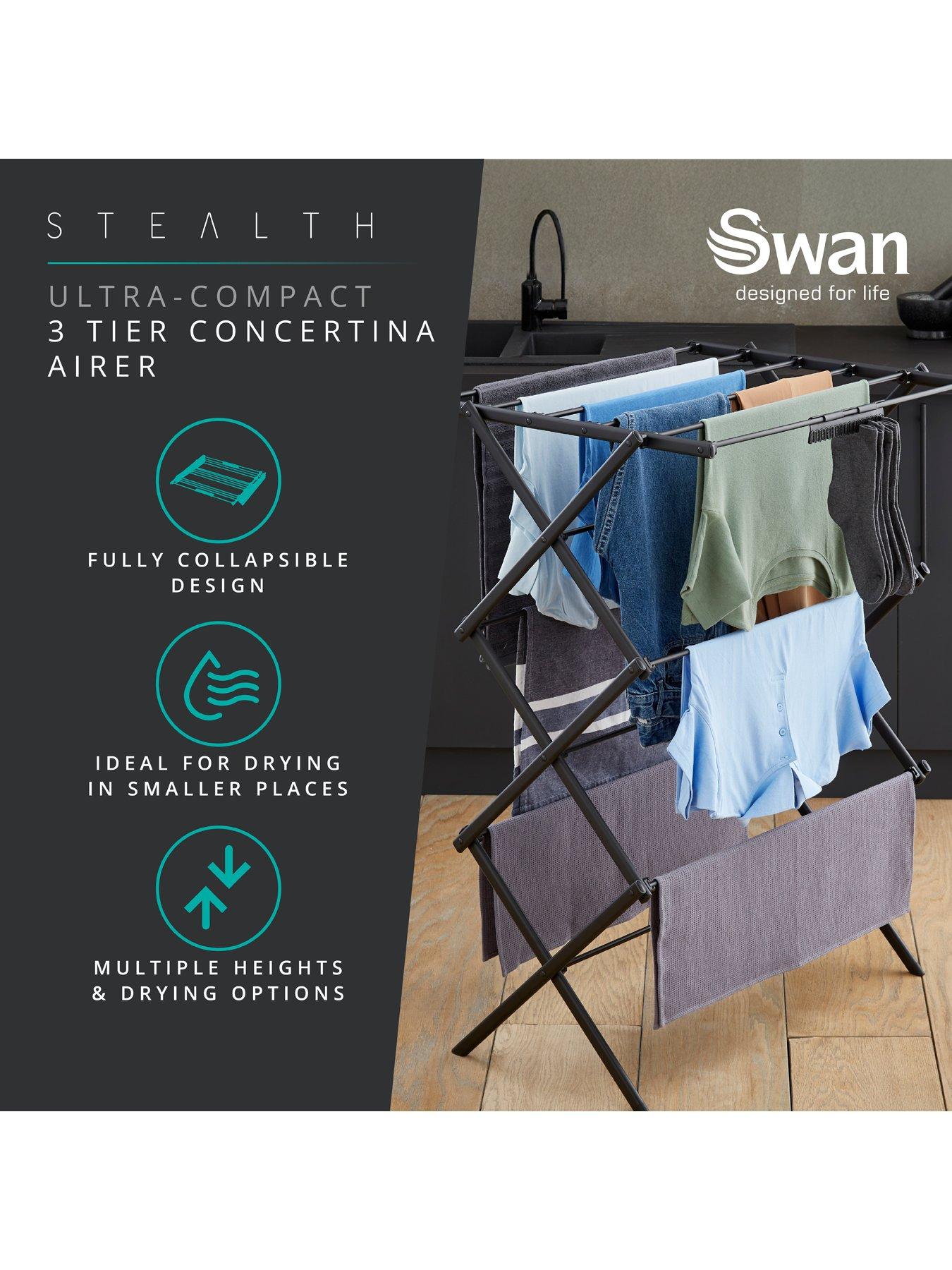  image of swan-stealth-ultra-compact-concertina-airer