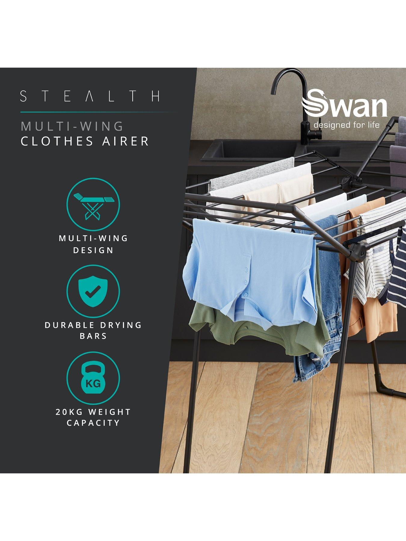  image of swan-stealth-fold-out-4-wing-airer