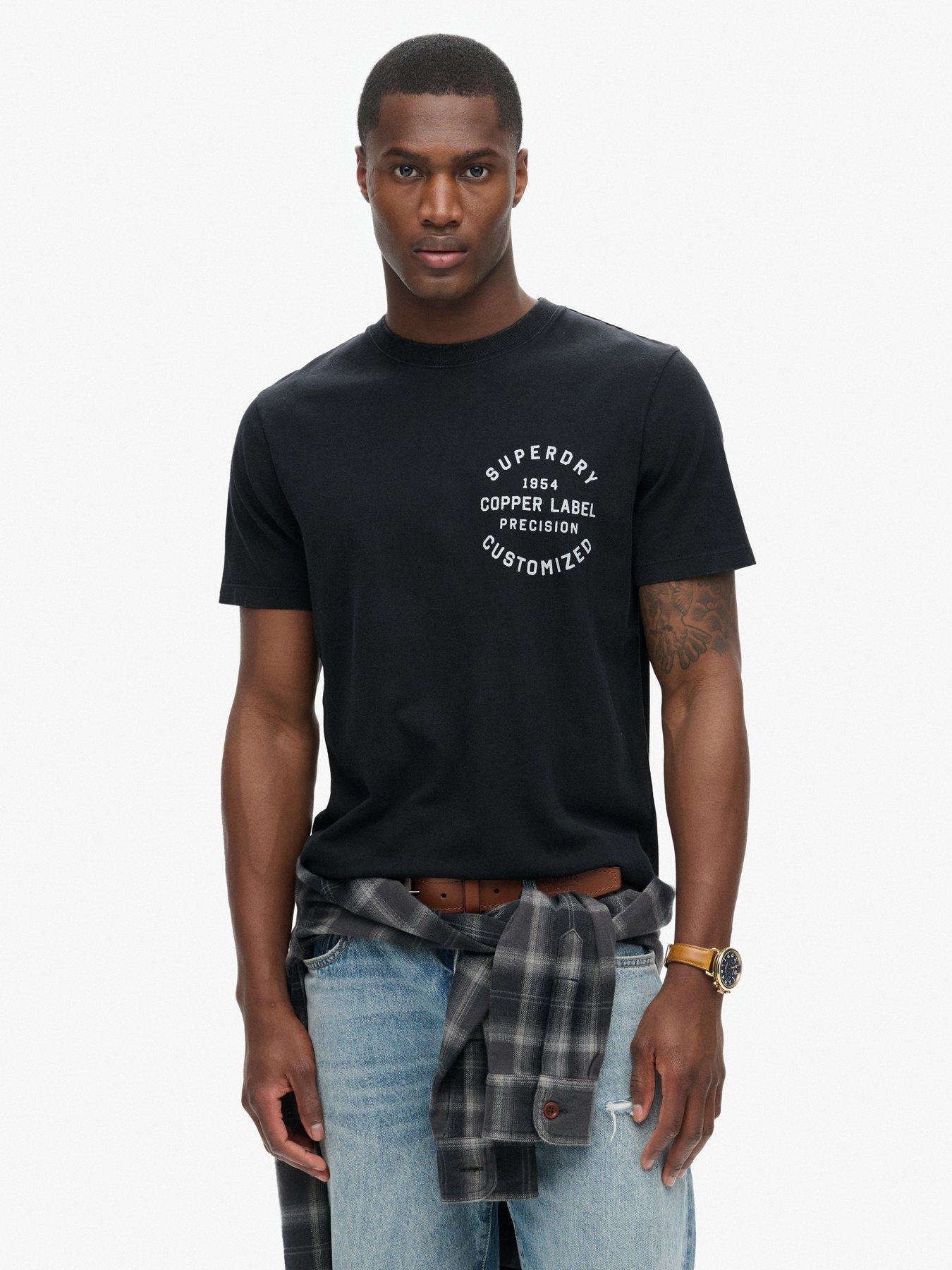 undefined Copper Label Chest G Printed T-Shirt - Black