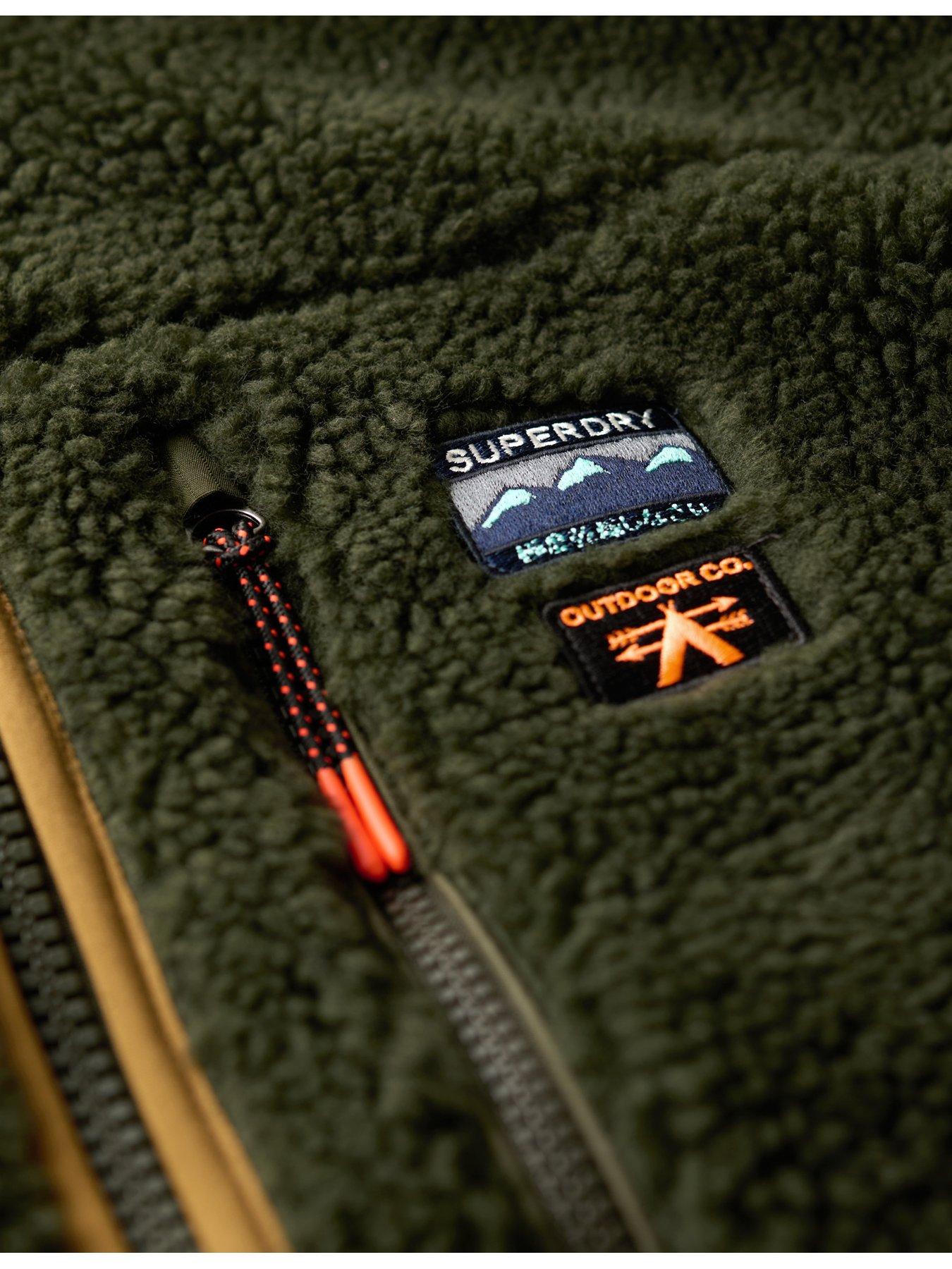  image of superdry-outdoor-fleece-gilet-green