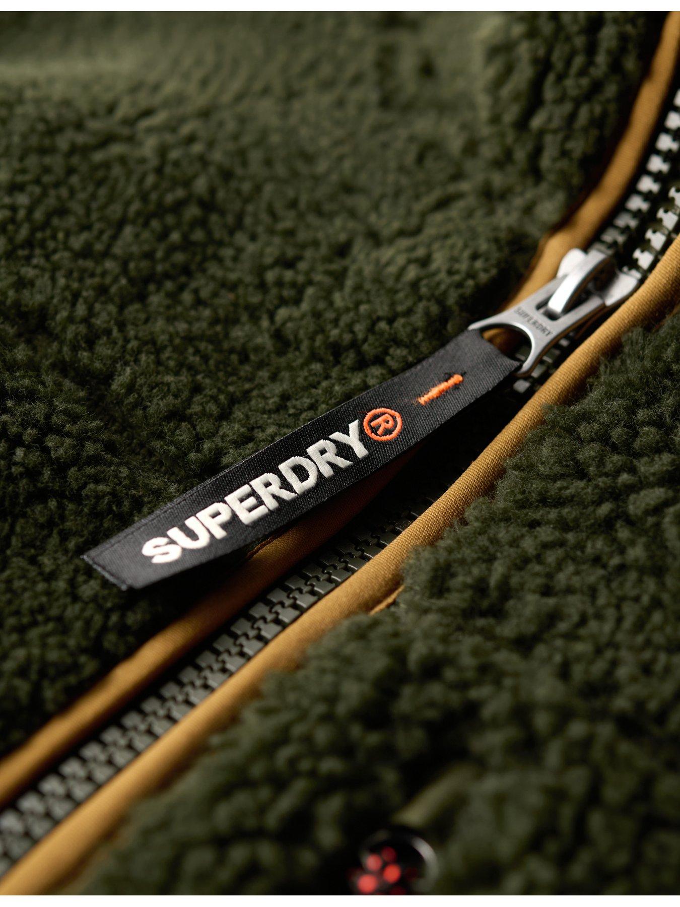  image of superdry-outdoor-fleece-gilet-green