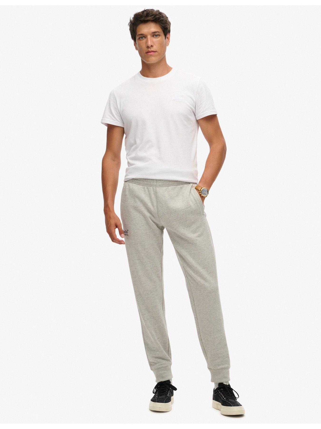  image of superdry-essential-logo-joggers-grey
