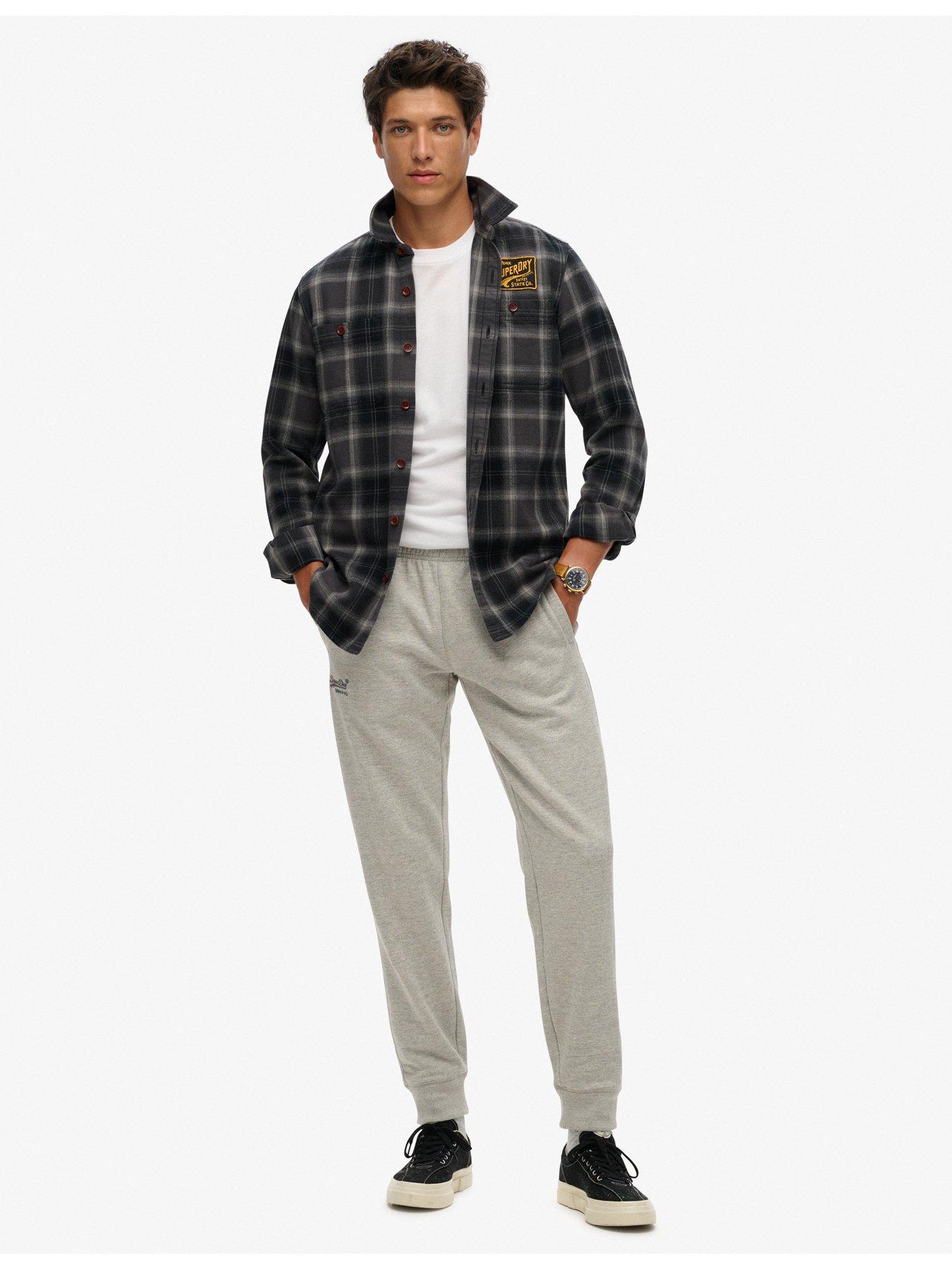  image of superdry-essential-logo-joggers-grey