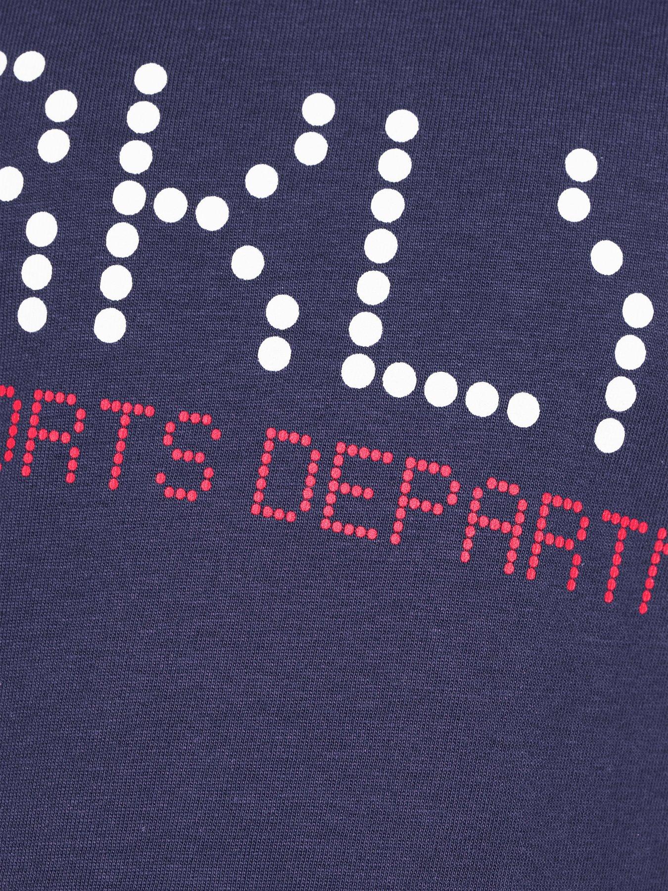  image of v-by-very-boys-brooklyn-sports-t-shirt--blue