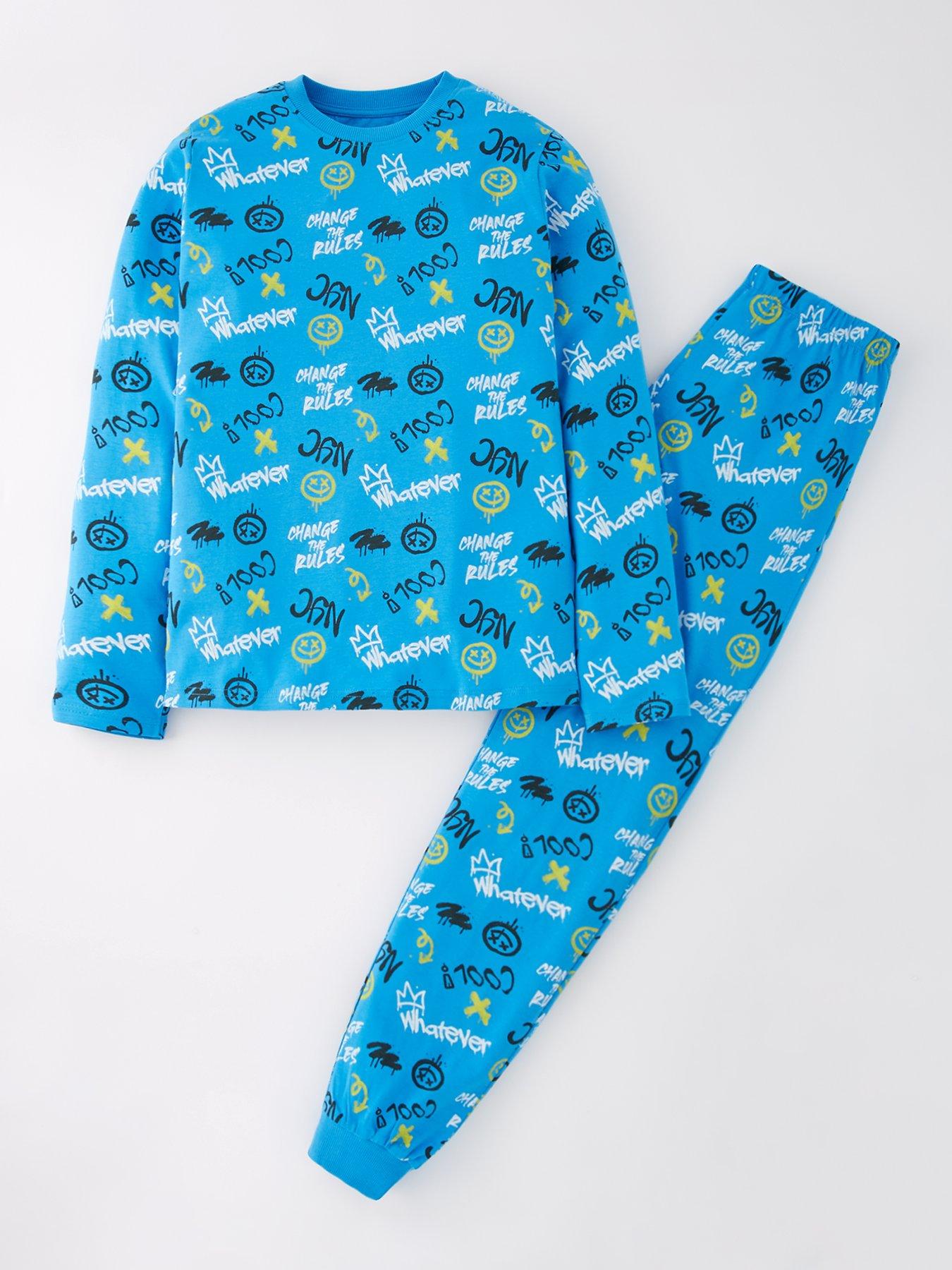 v-by-very-boys-graffiti-print-pyjamas-multi