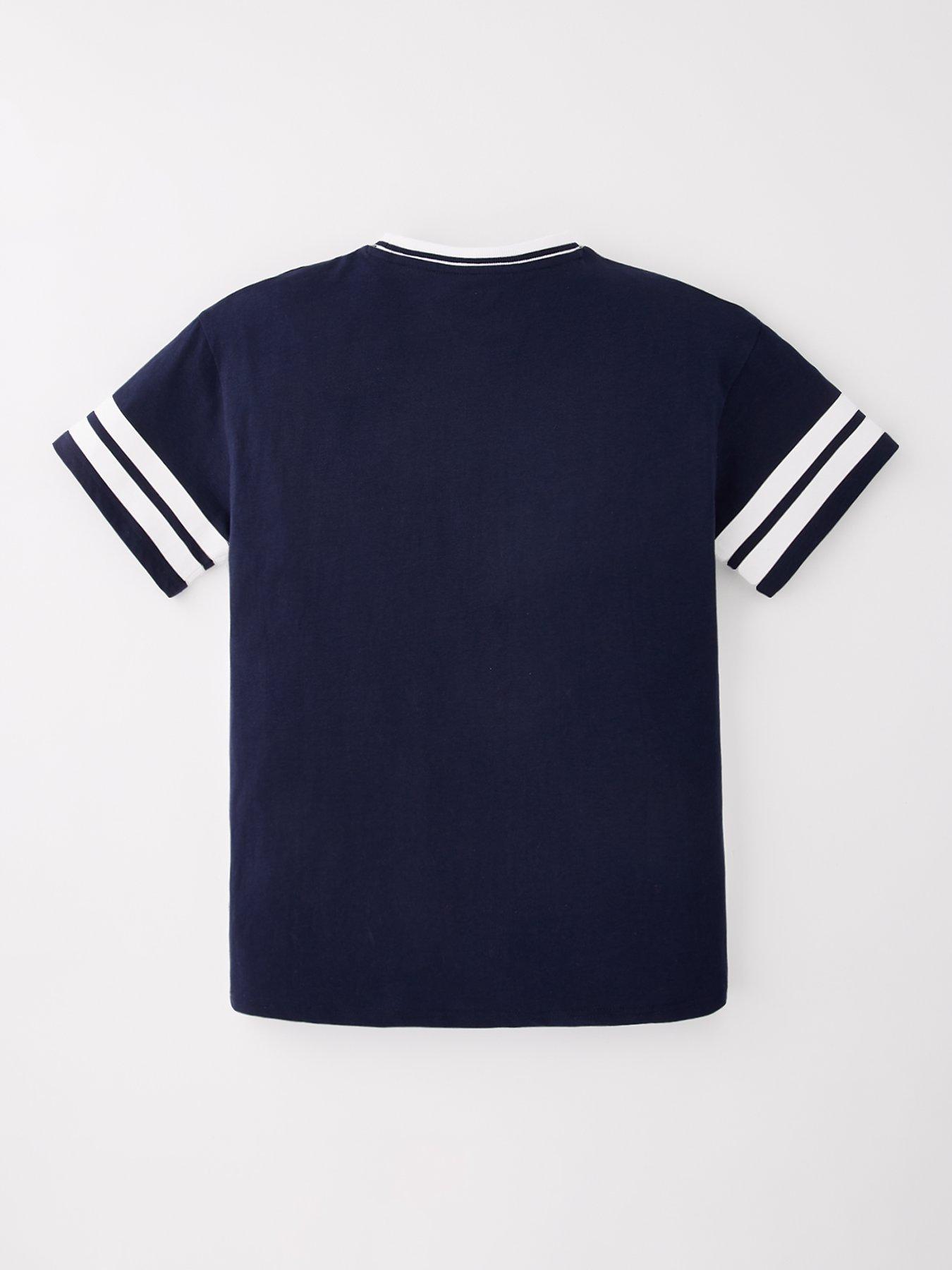 Image 2 of 4 of The Very Collection Boys Varsity T-shirt - White