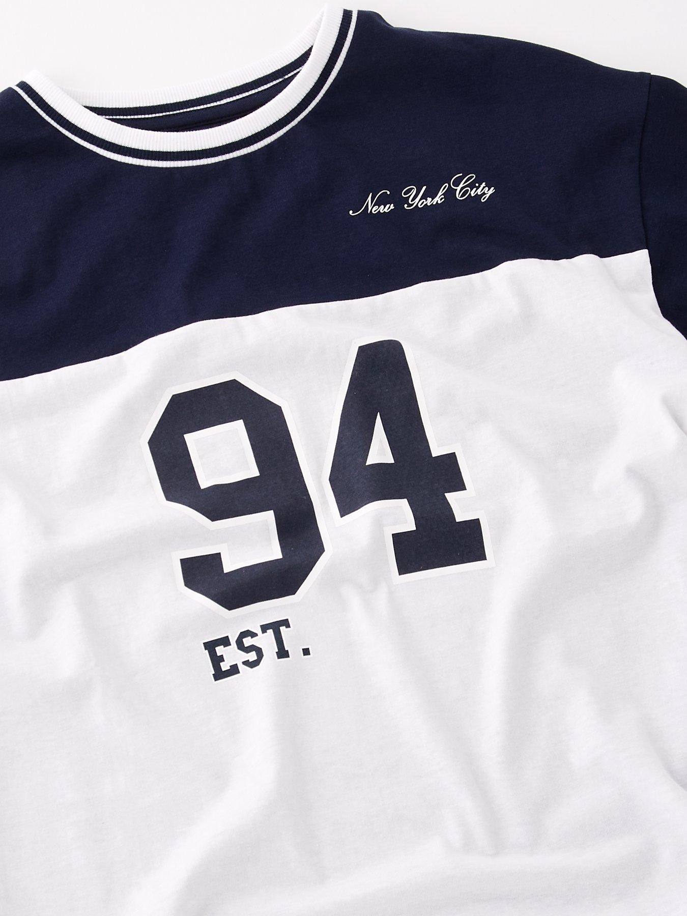 Image 3 of 4 of The Very Collection Boys Varsity T-shirt - White