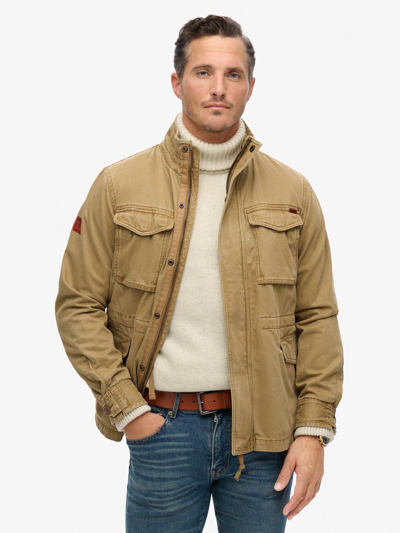  image of superdry-rookie-military-jacket-brown