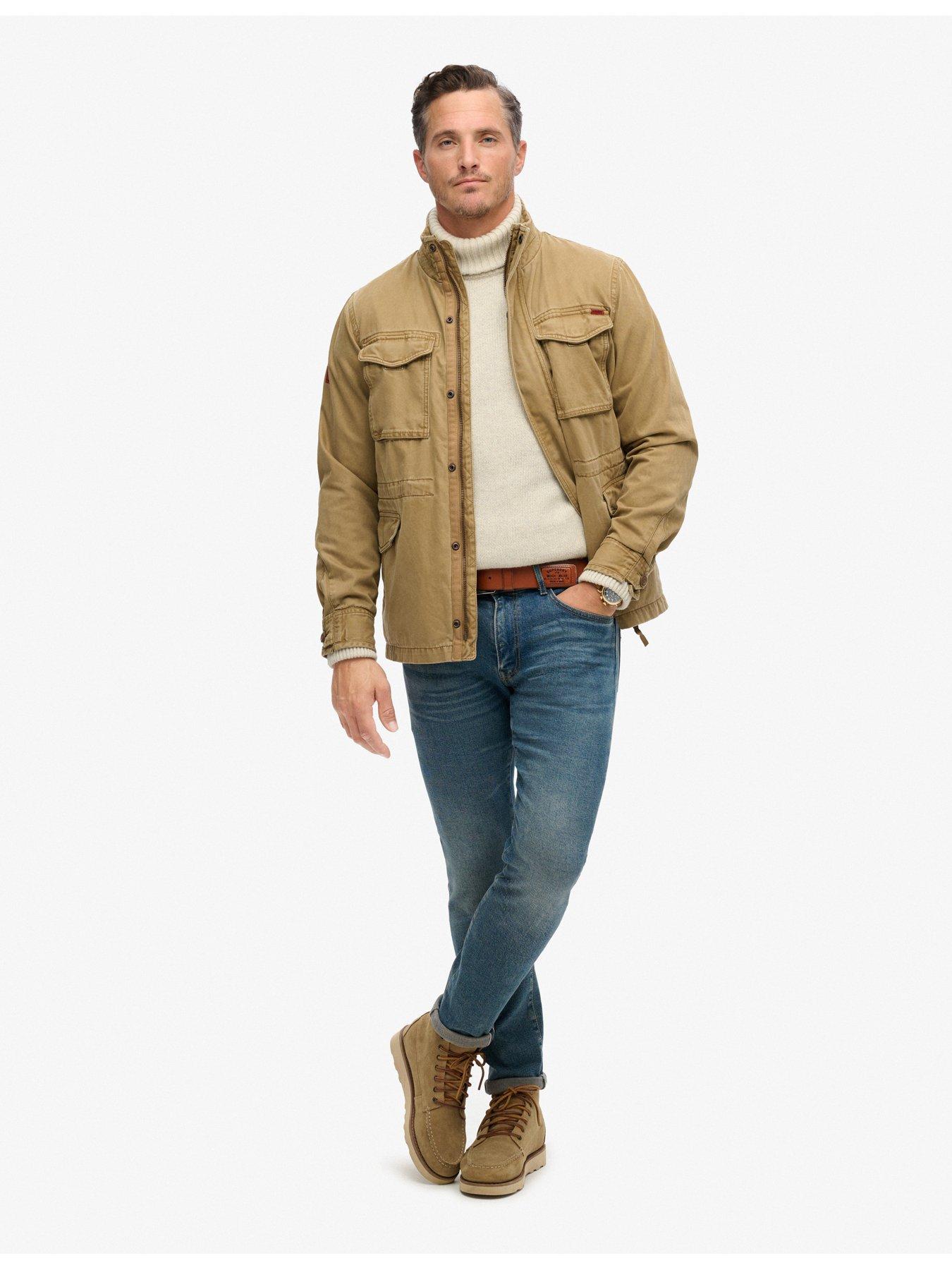  image of superdry-rookie-military-jacket-brown