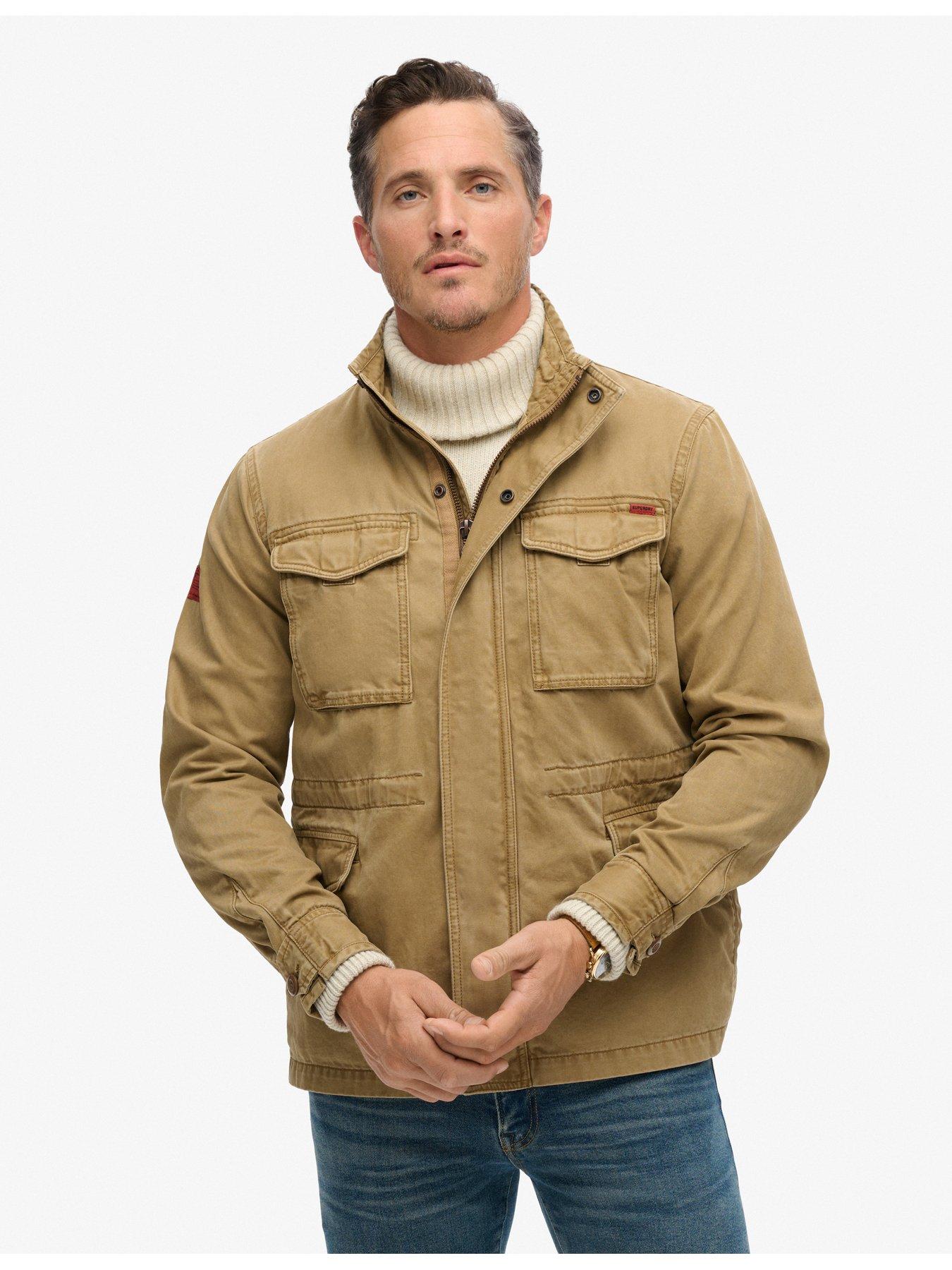  image of superdry-rookie-military-jacket-brown