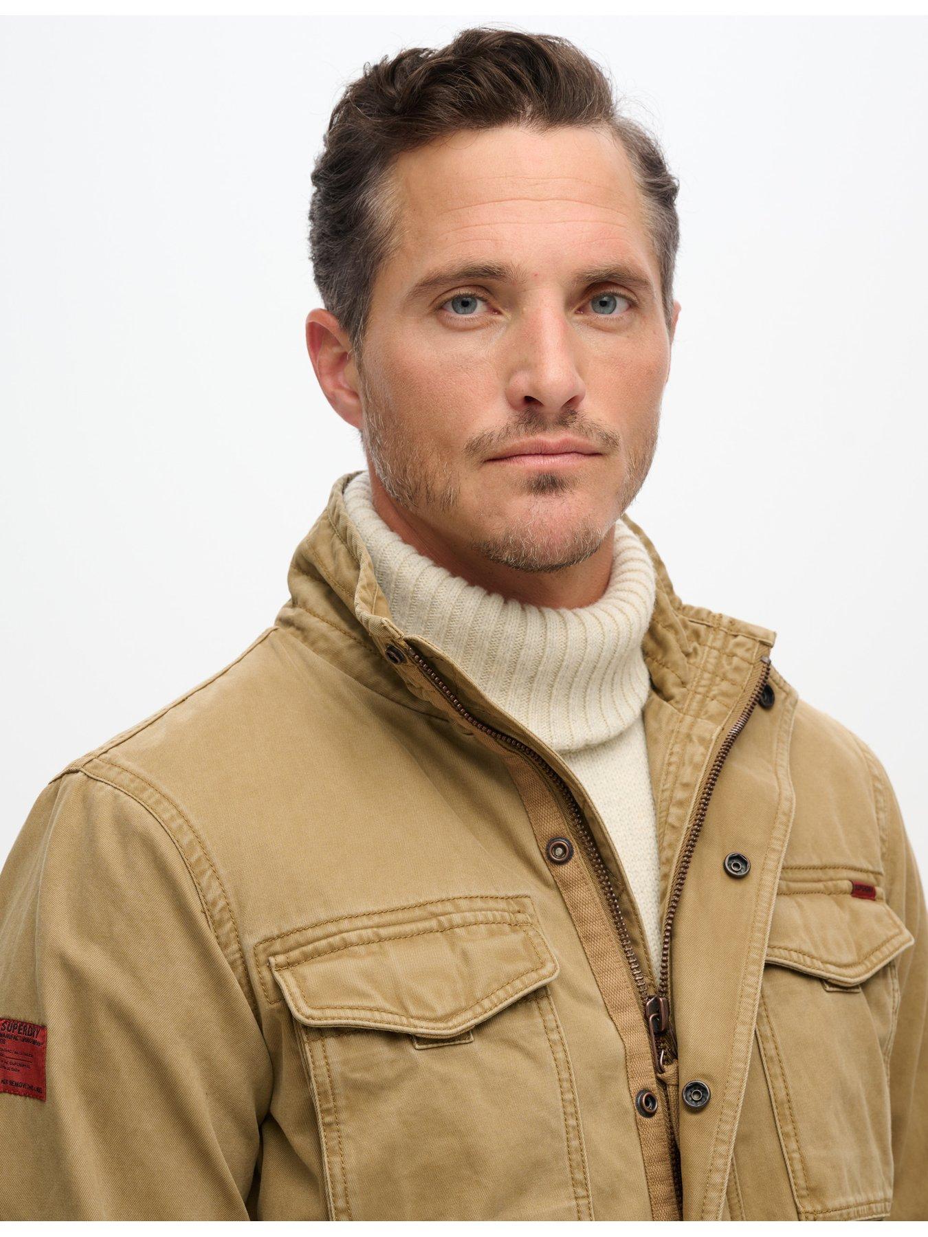  image of superdry-rookie-military-jacket-brown