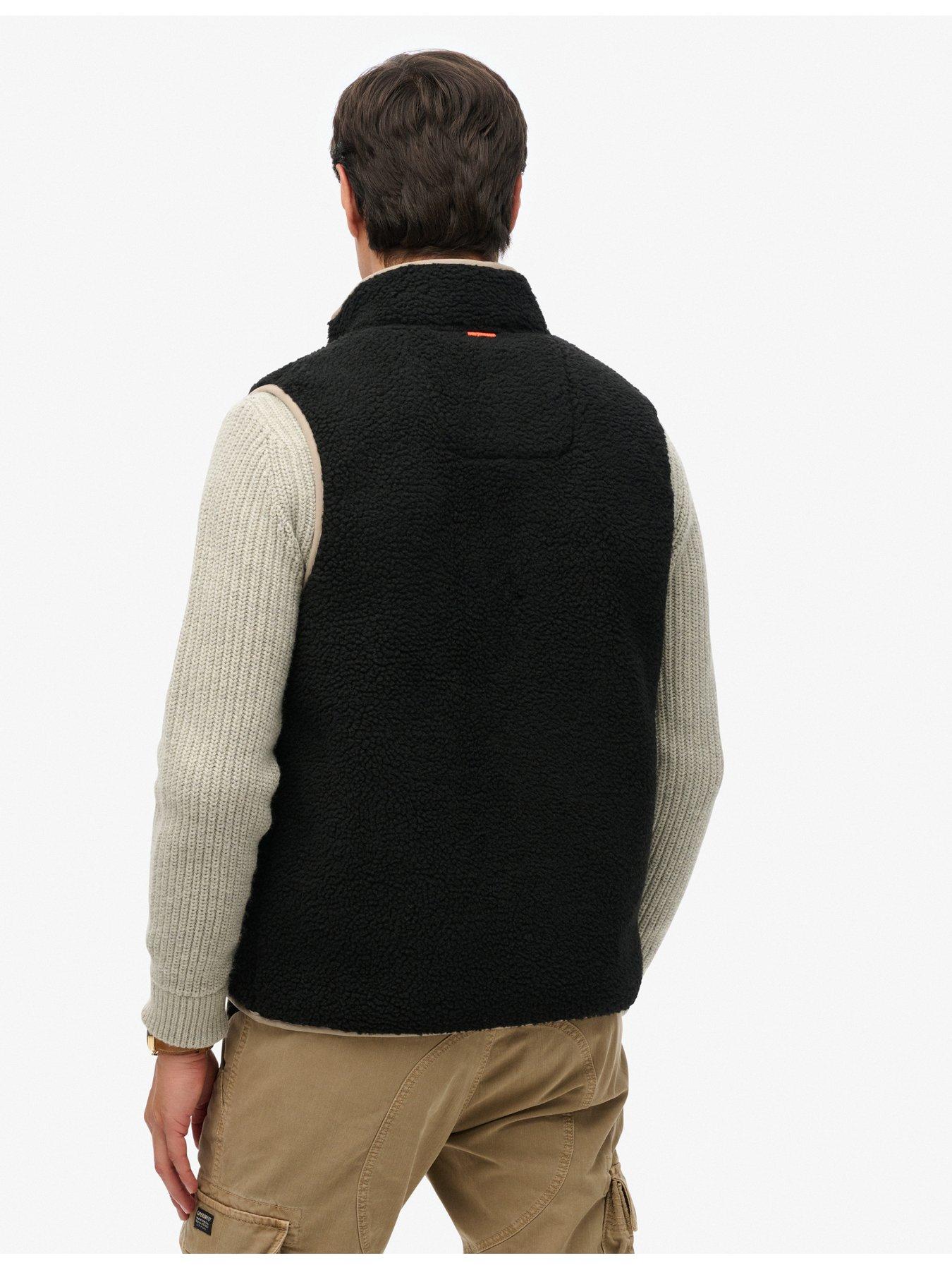  image of superdry-outdoor-fleece-gilet-black