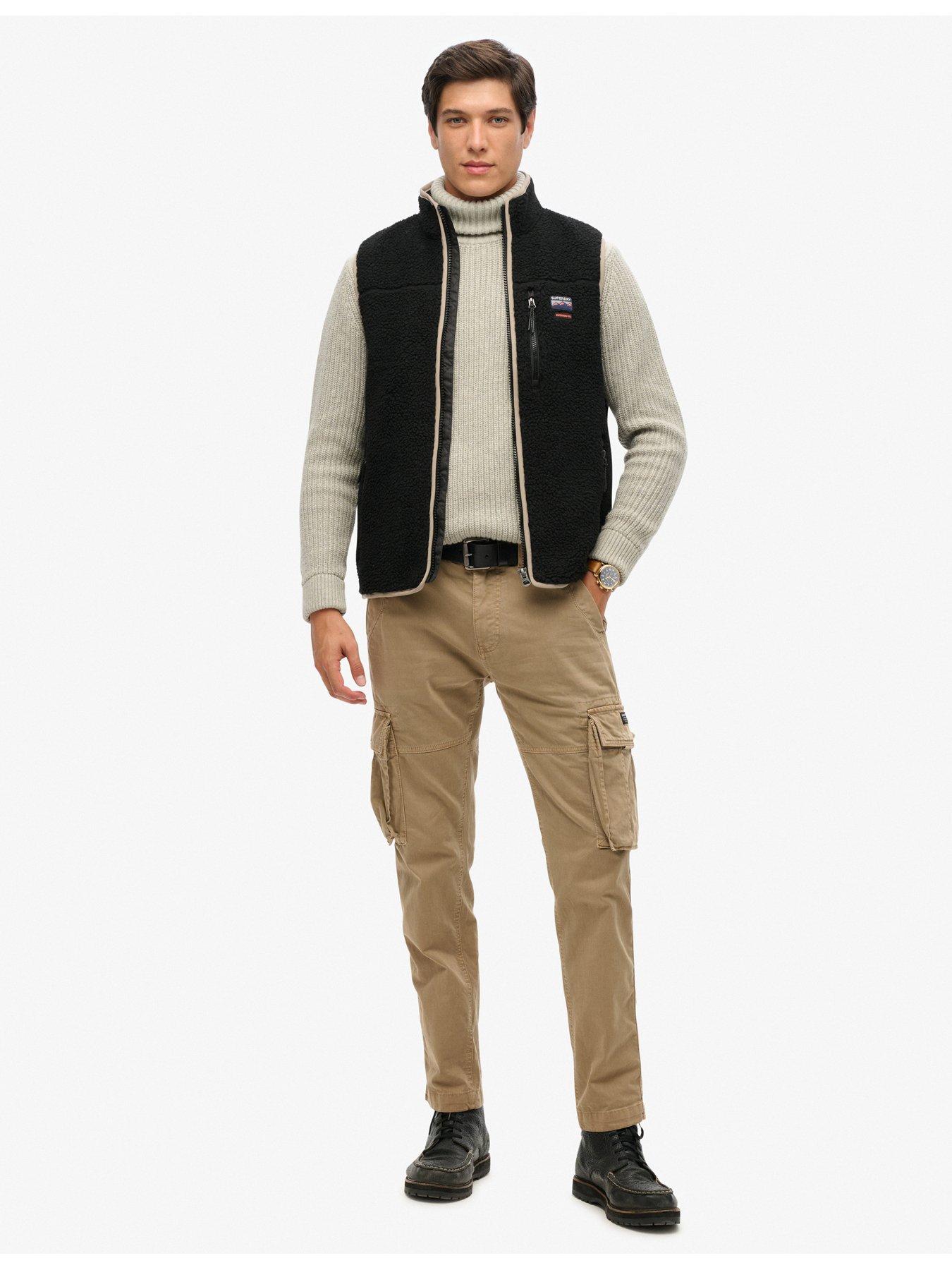  image of superdry-outdoor-fleece-gilet-black