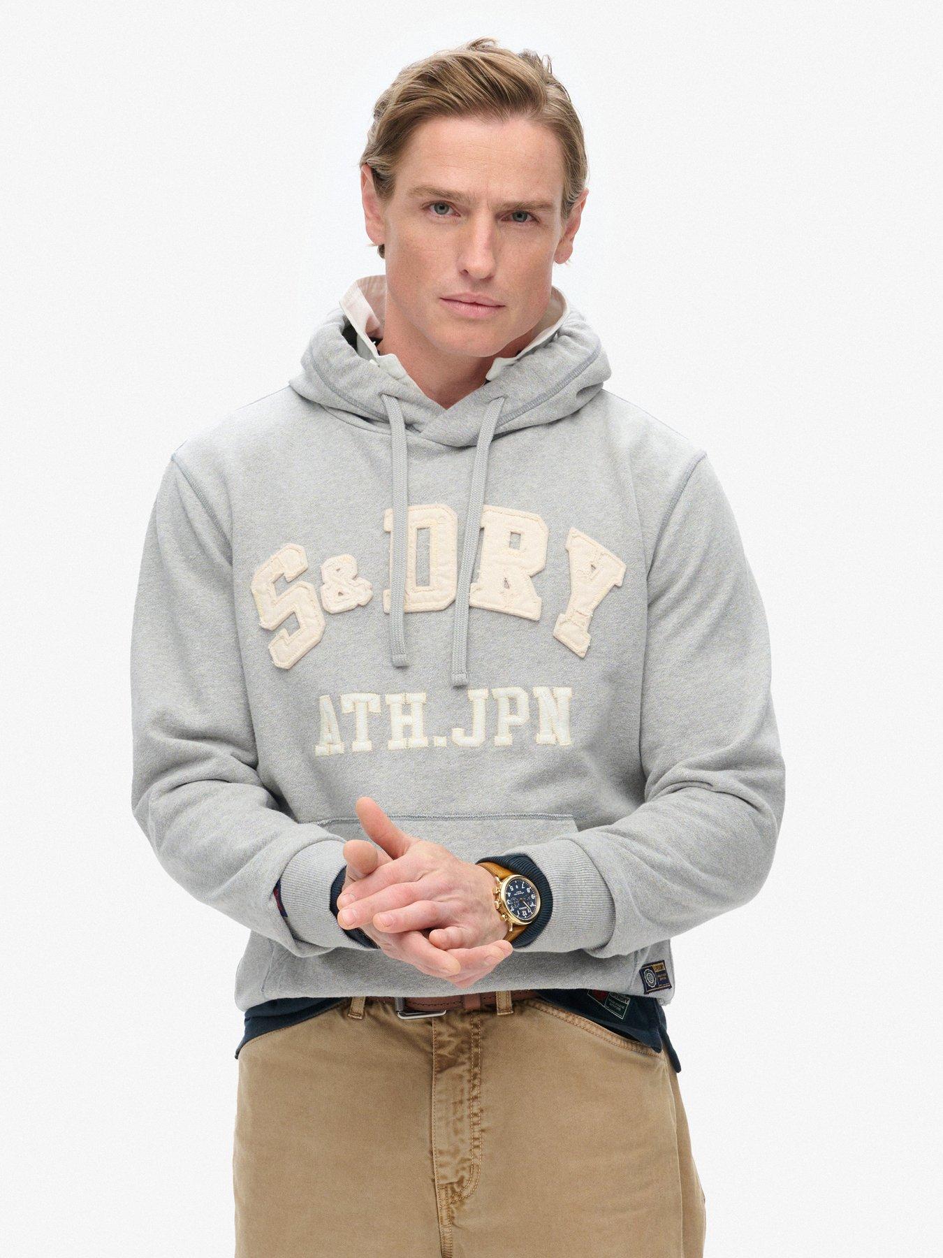 undefined Vintage Athletic Hoodie - Grey