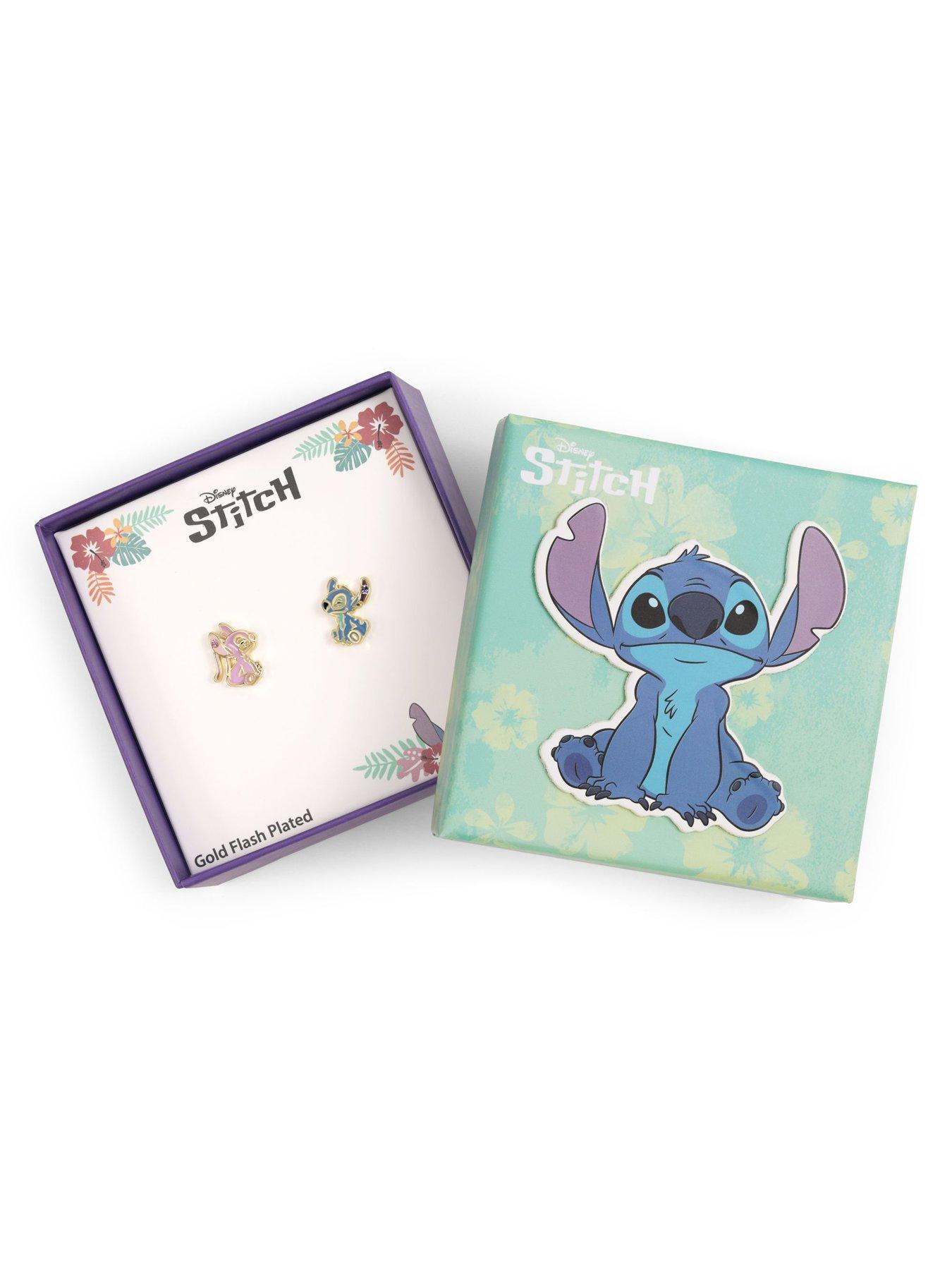  image of disney-stitch-amp-angel-mismatch-stud-earrings
