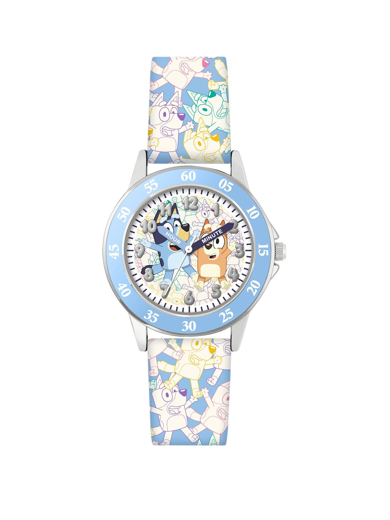 Bluey Printed Silicone Strap Time Teacher Watch