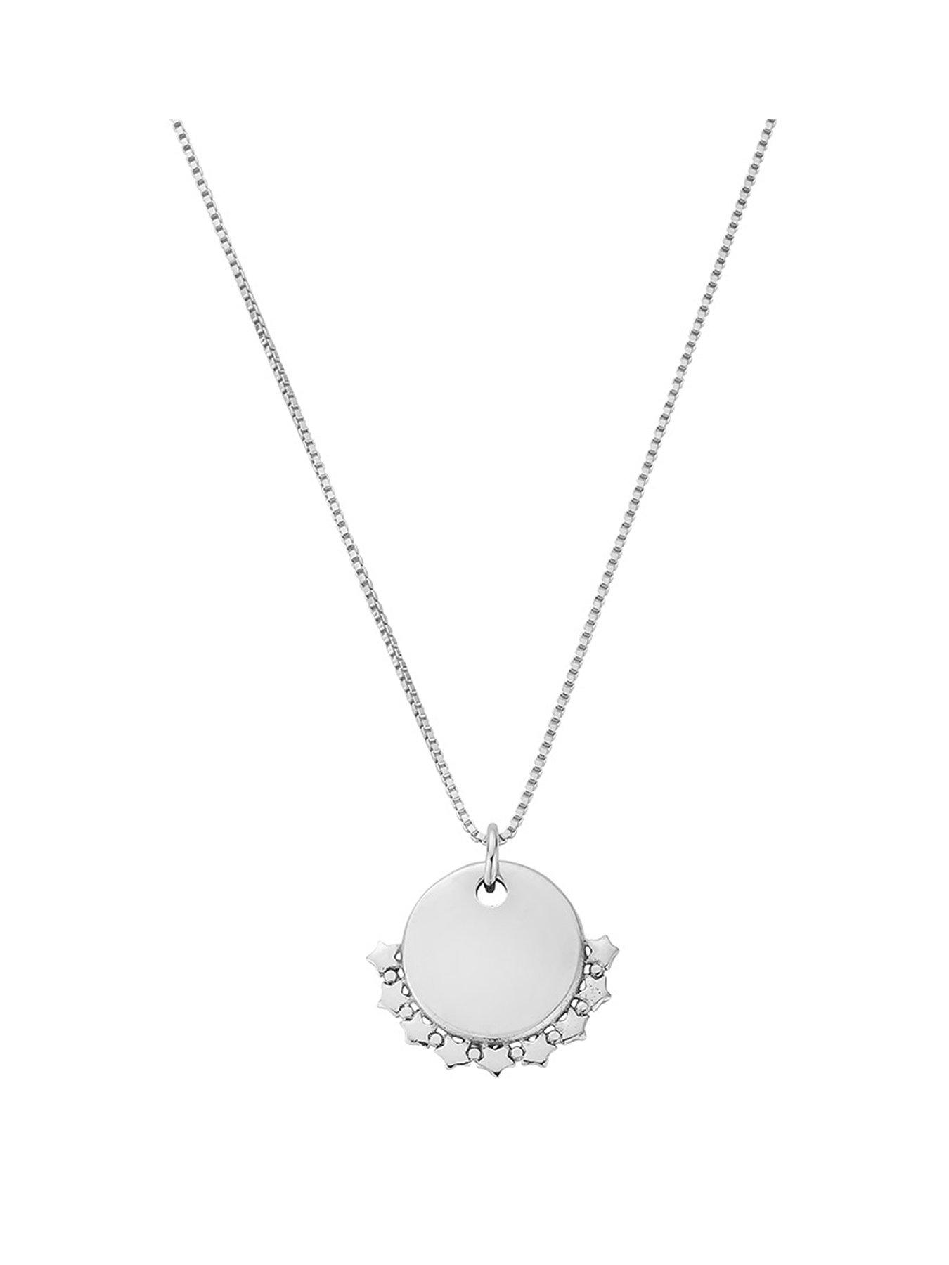  image of chlobo-personalised-delicate-box-chain-star-necklace