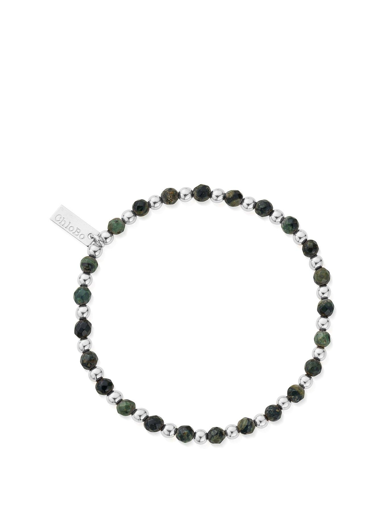 undefined Mens Kambaba Jasper Ball Bracelet