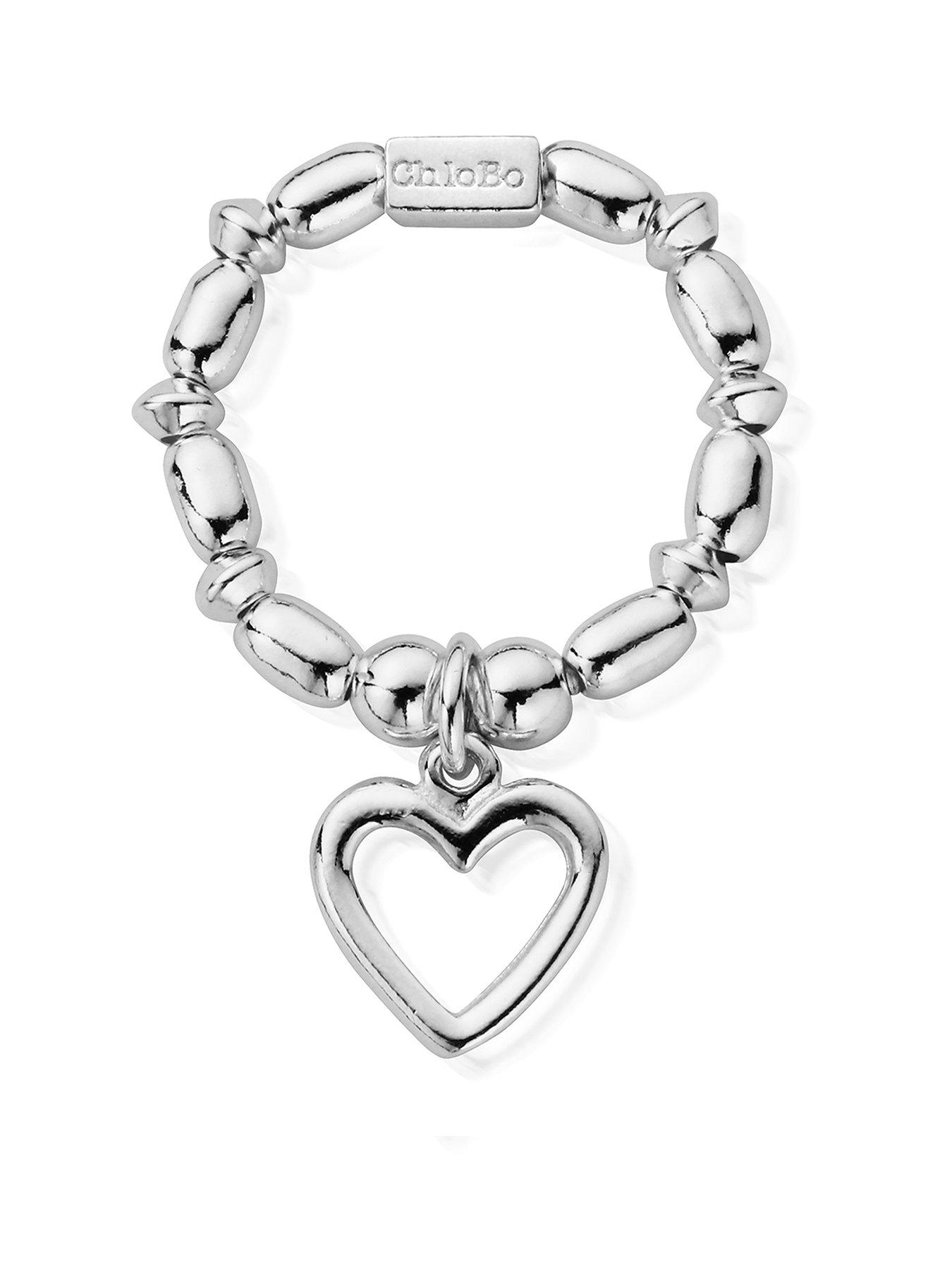 Image 1 of 2 of ChloBo Mini Rice Open Heart Ring