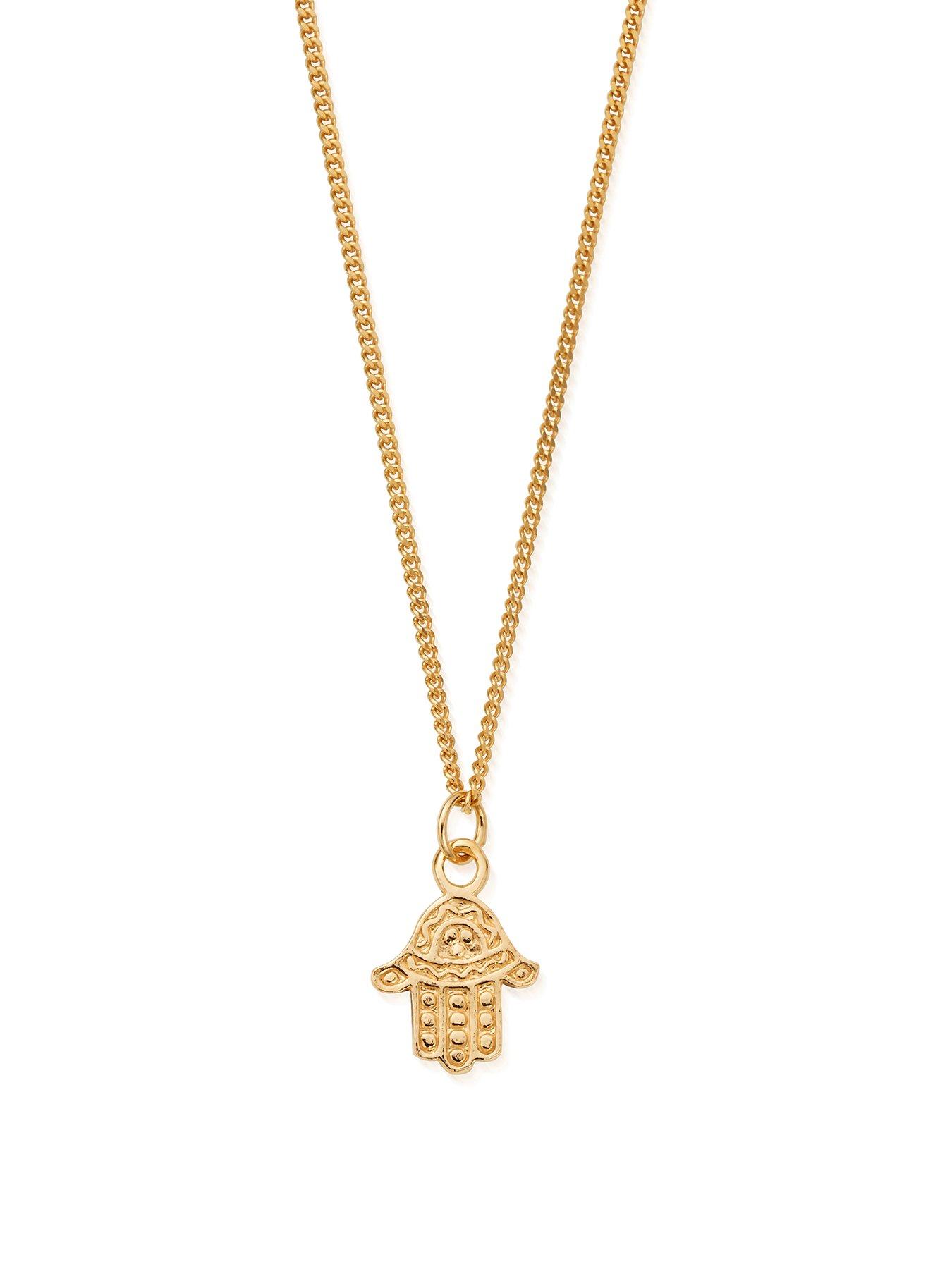 chlobo-gold-mens-curb-chain-hamsa-necklace
