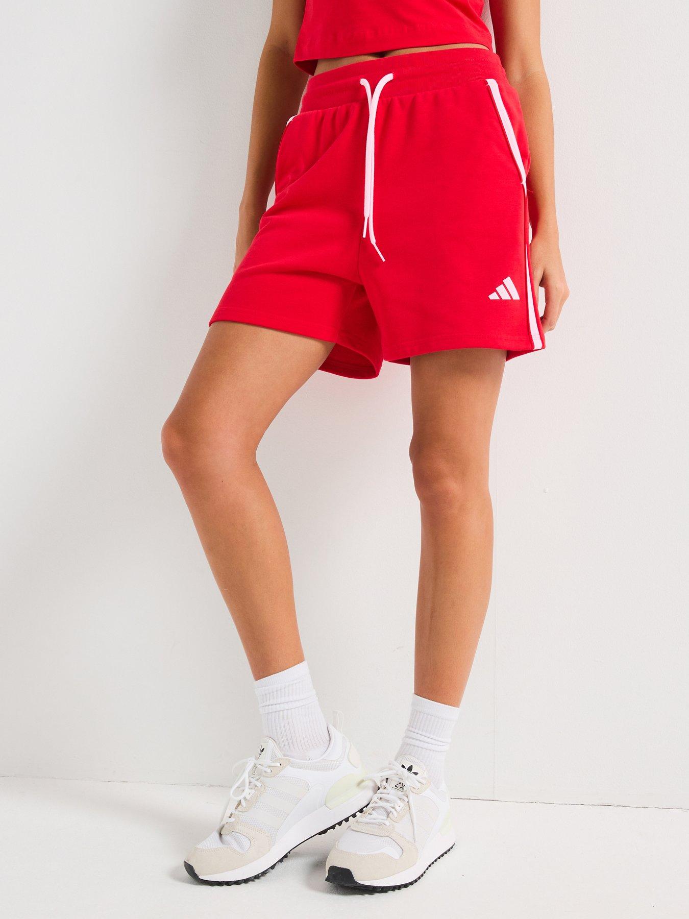 undefined Women's Essentials Colour Pop French Terry Shorts - Red