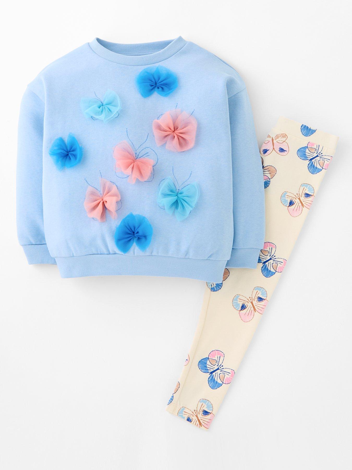 front image of mini-v-by-very-girls-longline-sweat-with-leggings-blue