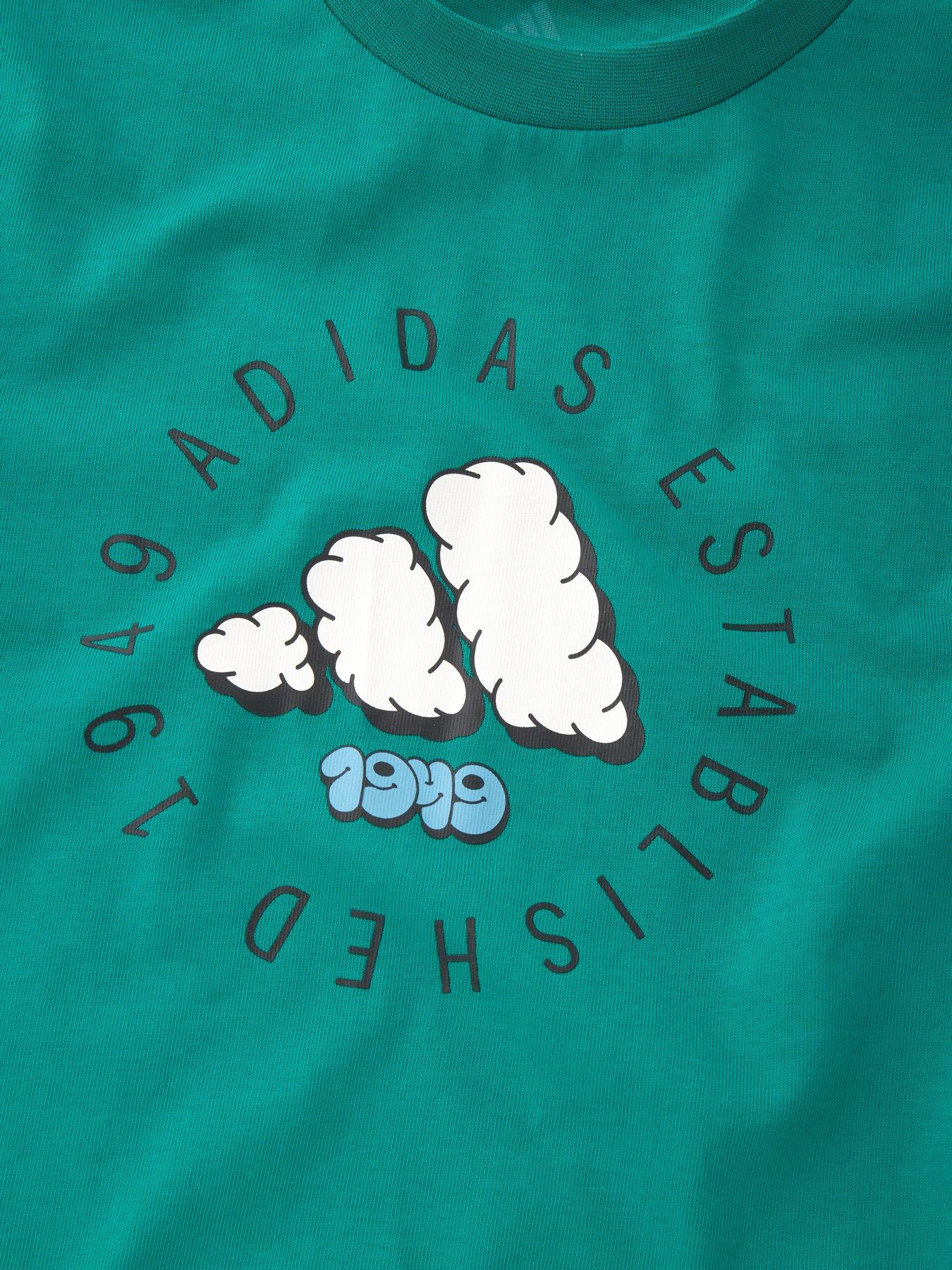  image of adidas-sportswear-junior-boys-fun-graphic-t-shirt-green
