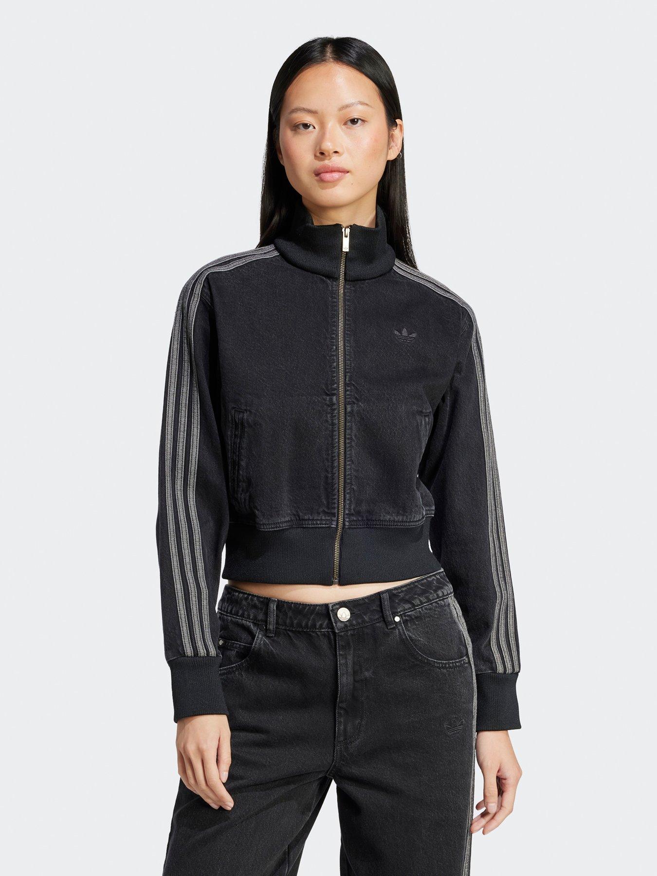 undefined Women's Adicolor Denim Track Top - Black