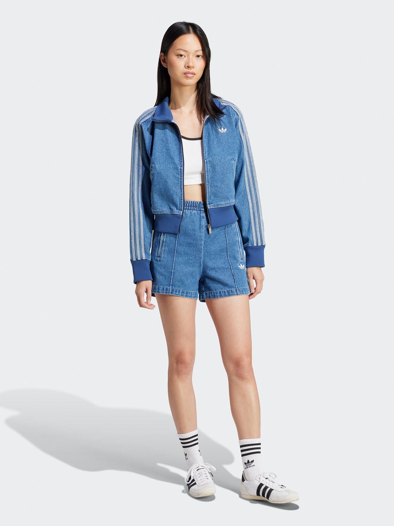 Image 3 of 5 of adidas Originals Women's Adicolor Denim Track Top - Blue