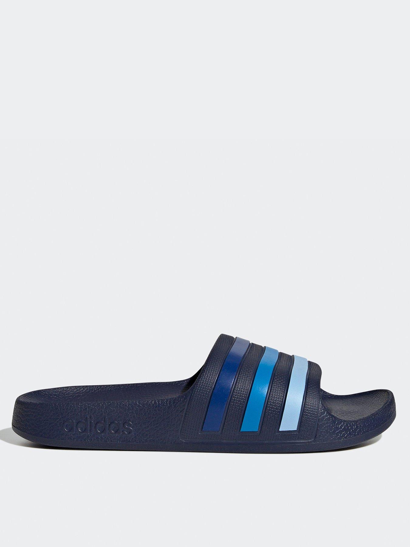  image of adidas-sportswear-kids-unisex-adilette-aqua-slides-blue