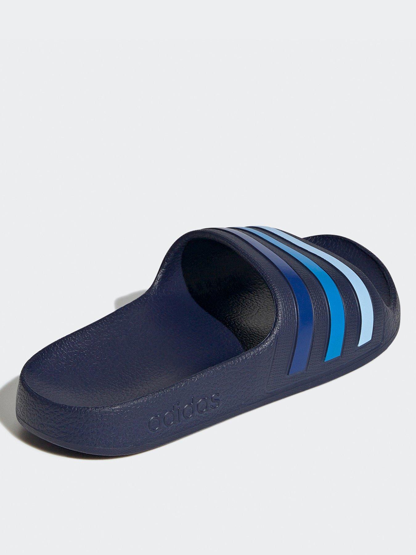  image of adidas-sportswear-kids-unisex-adilette-aqua-slides-blue
