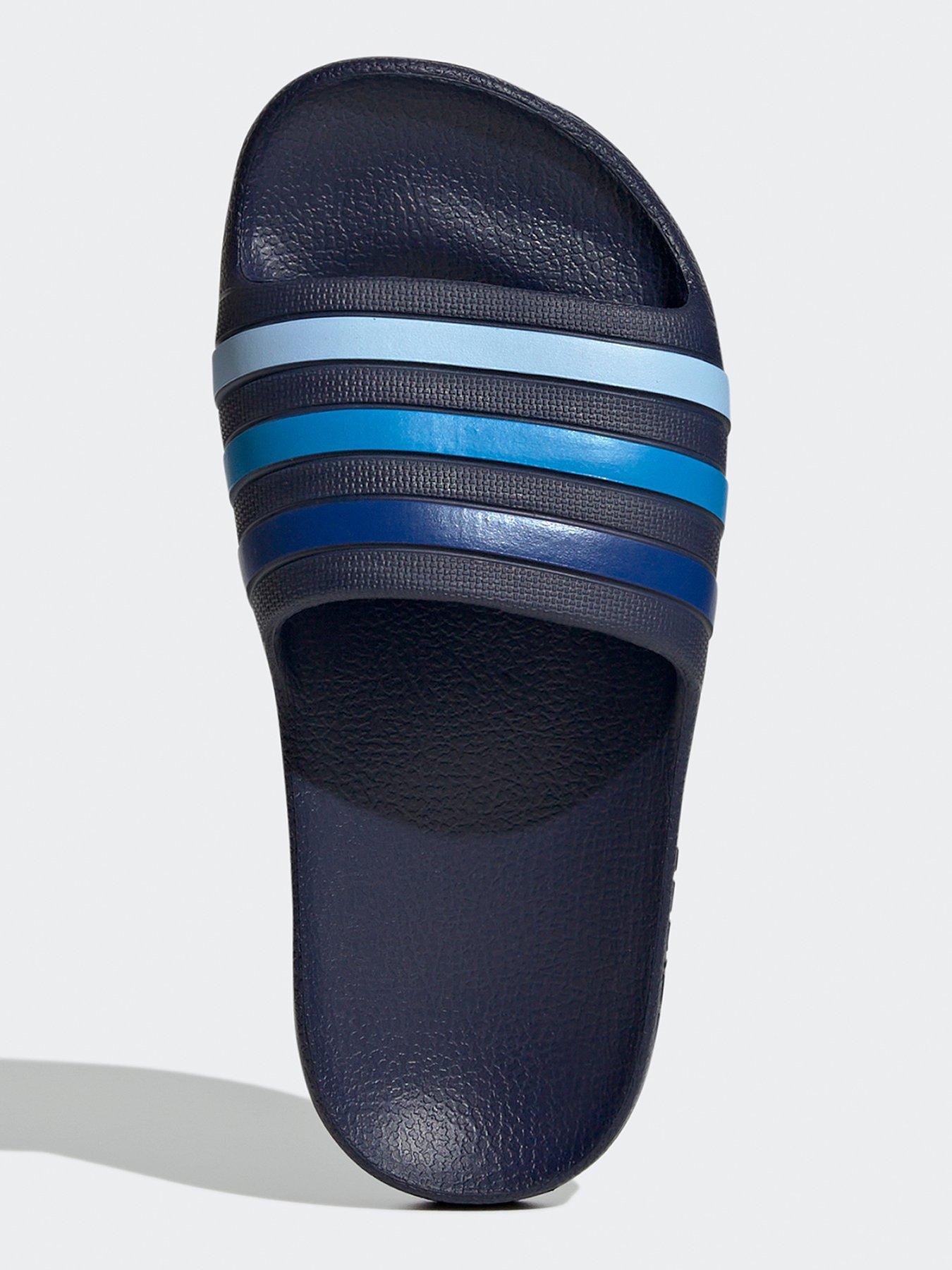  image of adidas-sportswear-kids-unisex-adilette-aqua-slides-blue