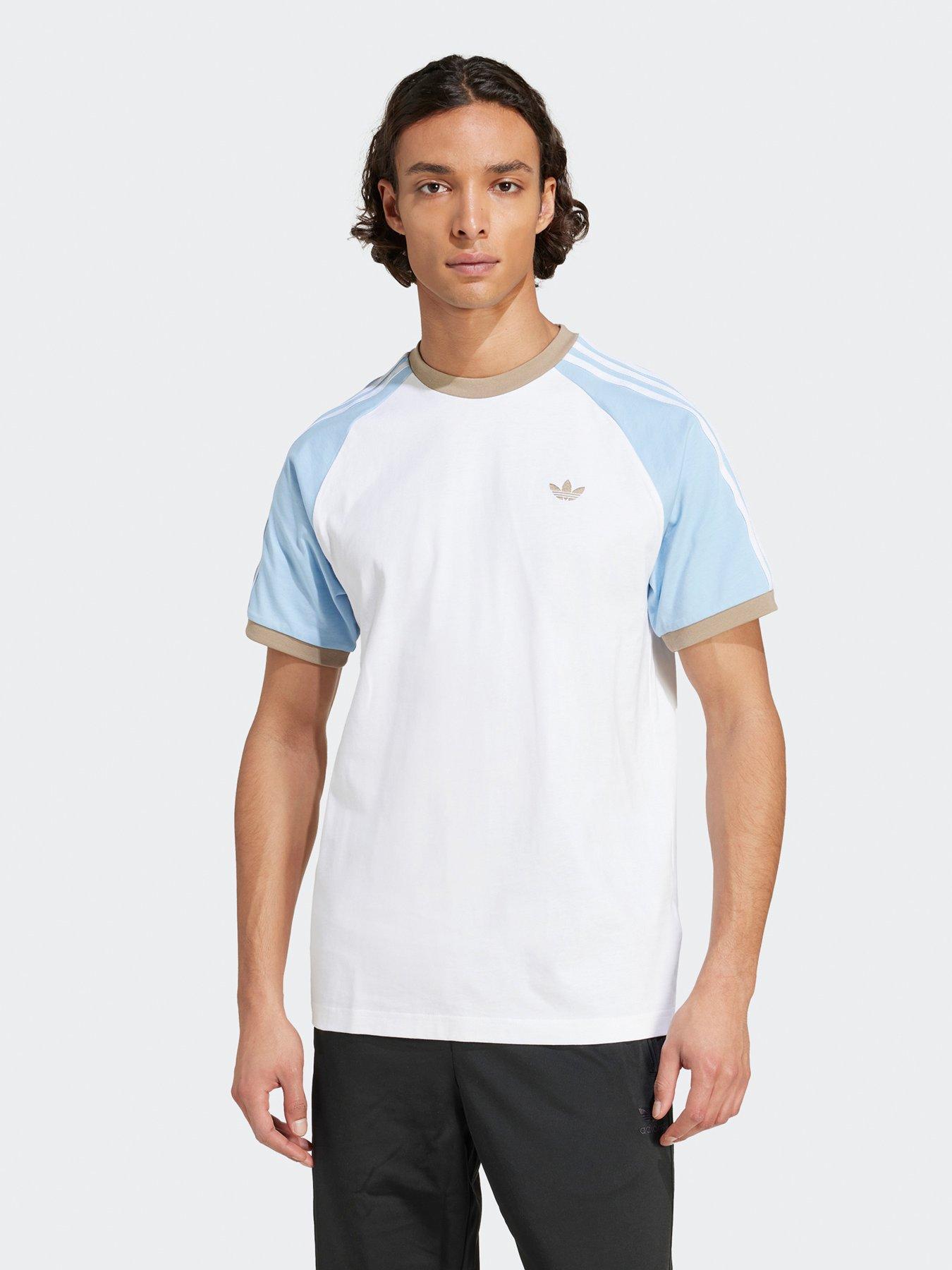 Image 1 of 5 of adidas Originals Mens Cali T-Shirt - White