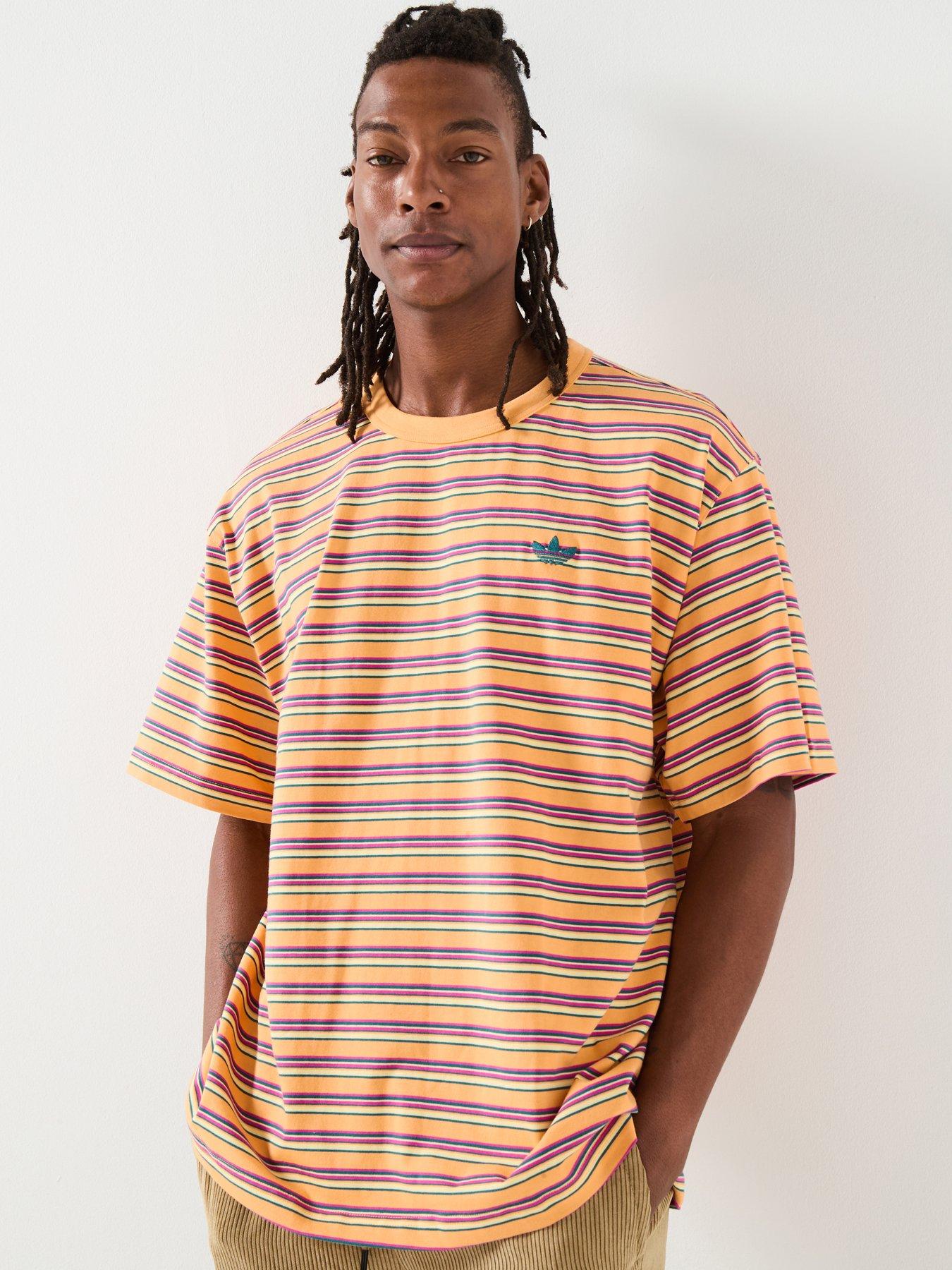Image 1 of 6 of adidas Originals Mens Stripe T-Shirt - Multi